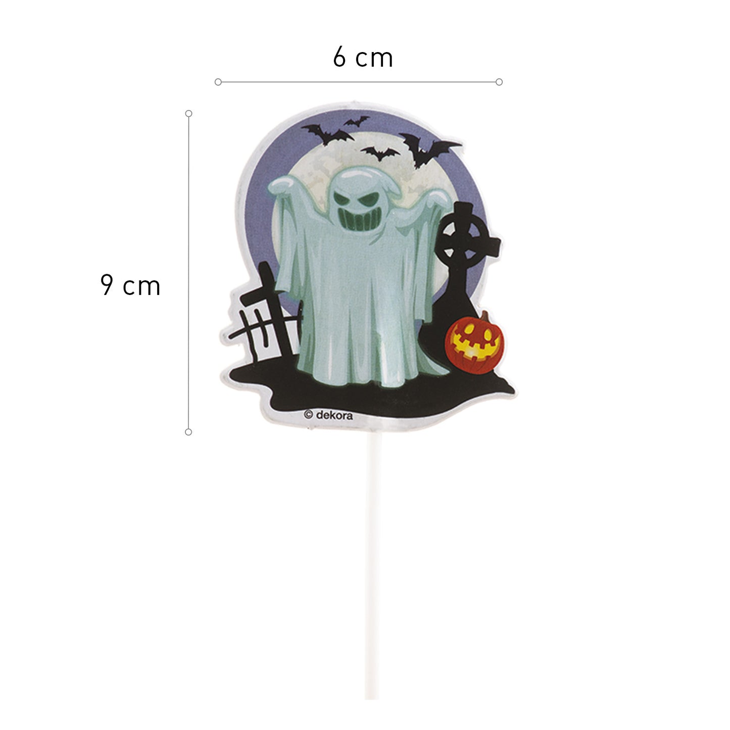 HALLOWEEN CAKE TOPPERS 8 DESINGS 9X6CM