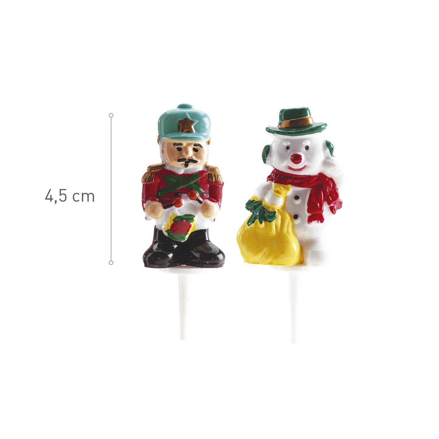 FIGURAS DE PLÁSTICO DE NATAL 6 MODELOS 4,5CM