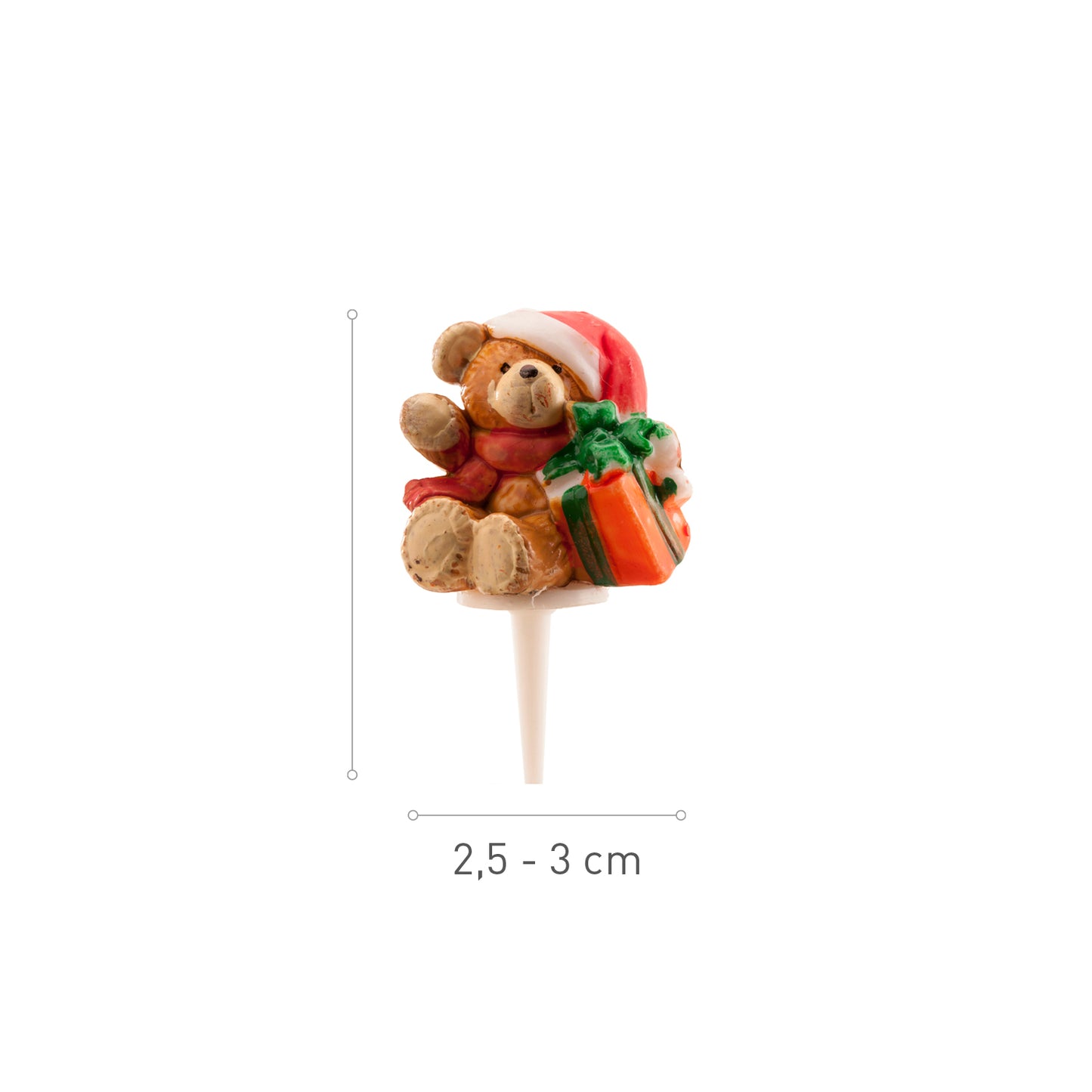 CHRISTMAS PLASTIC FIGURINES ASSORTED 3CM