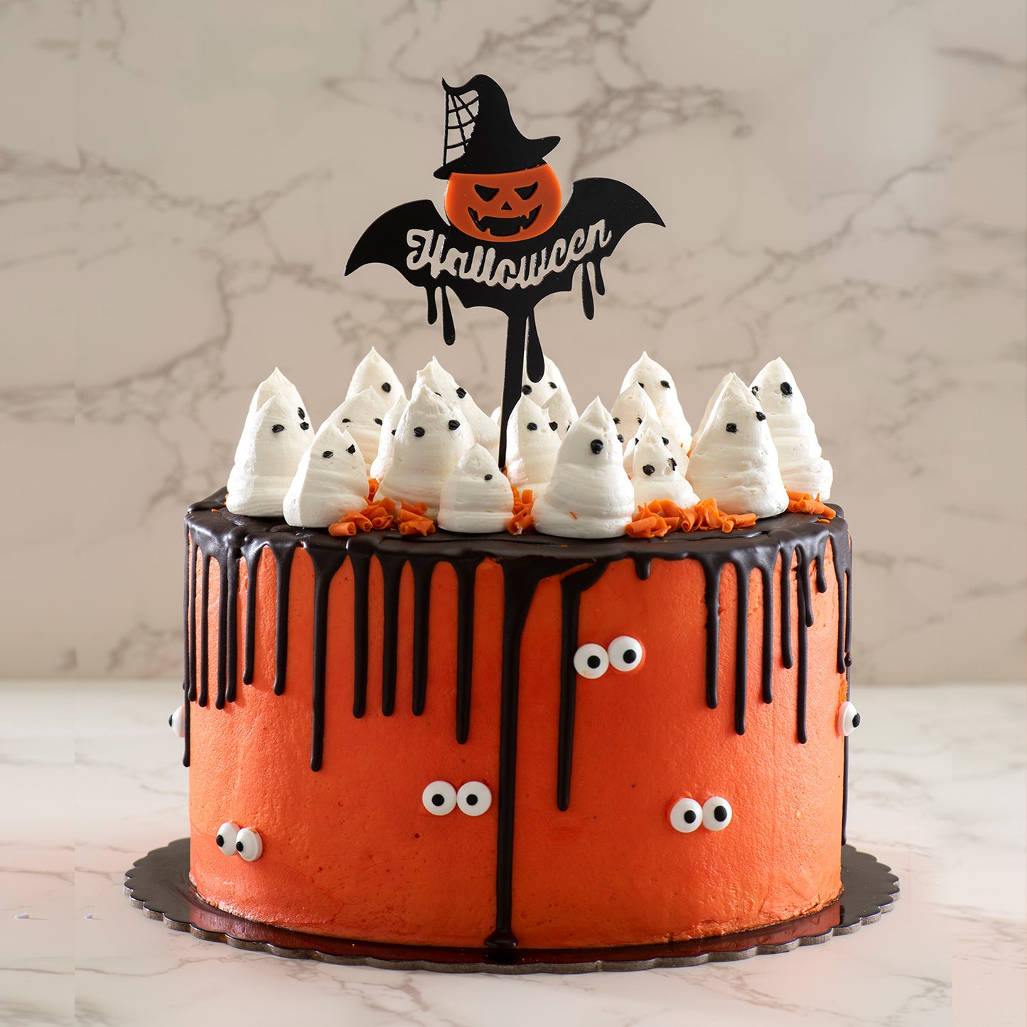 CAKE TOPPER HALLOWEEN 2 COLOURS 16X11CM