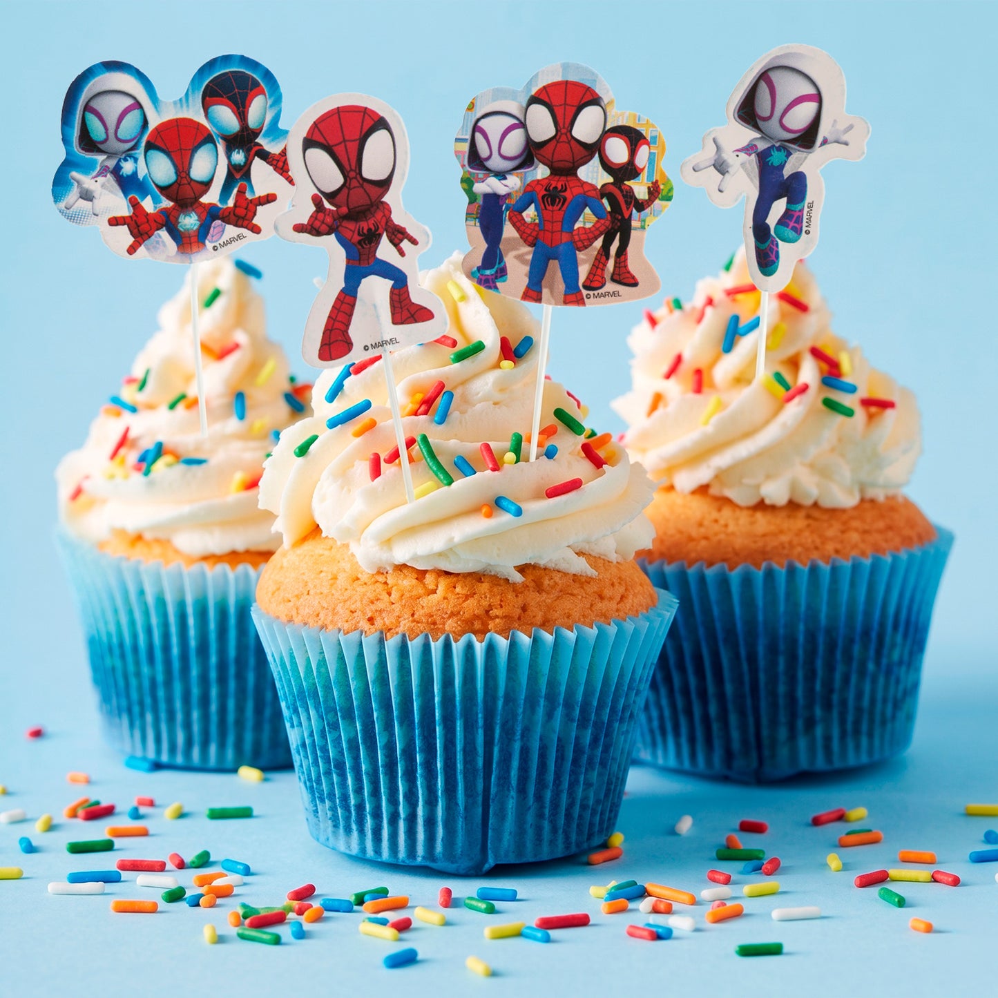 CAKE TOPPERS 8 DESENHOS SPIDEY 16 UNIT
