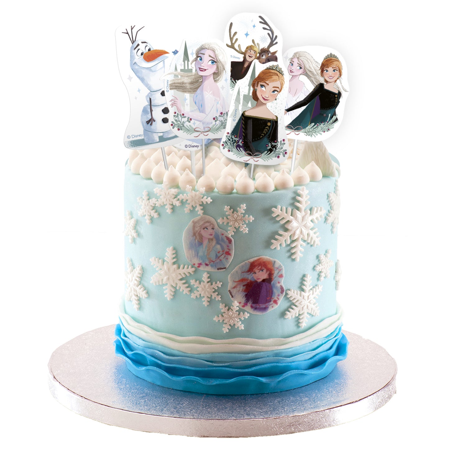CAKE TOPPER PAPEL FROZEN 8 MODELOS 16 UNIDADES