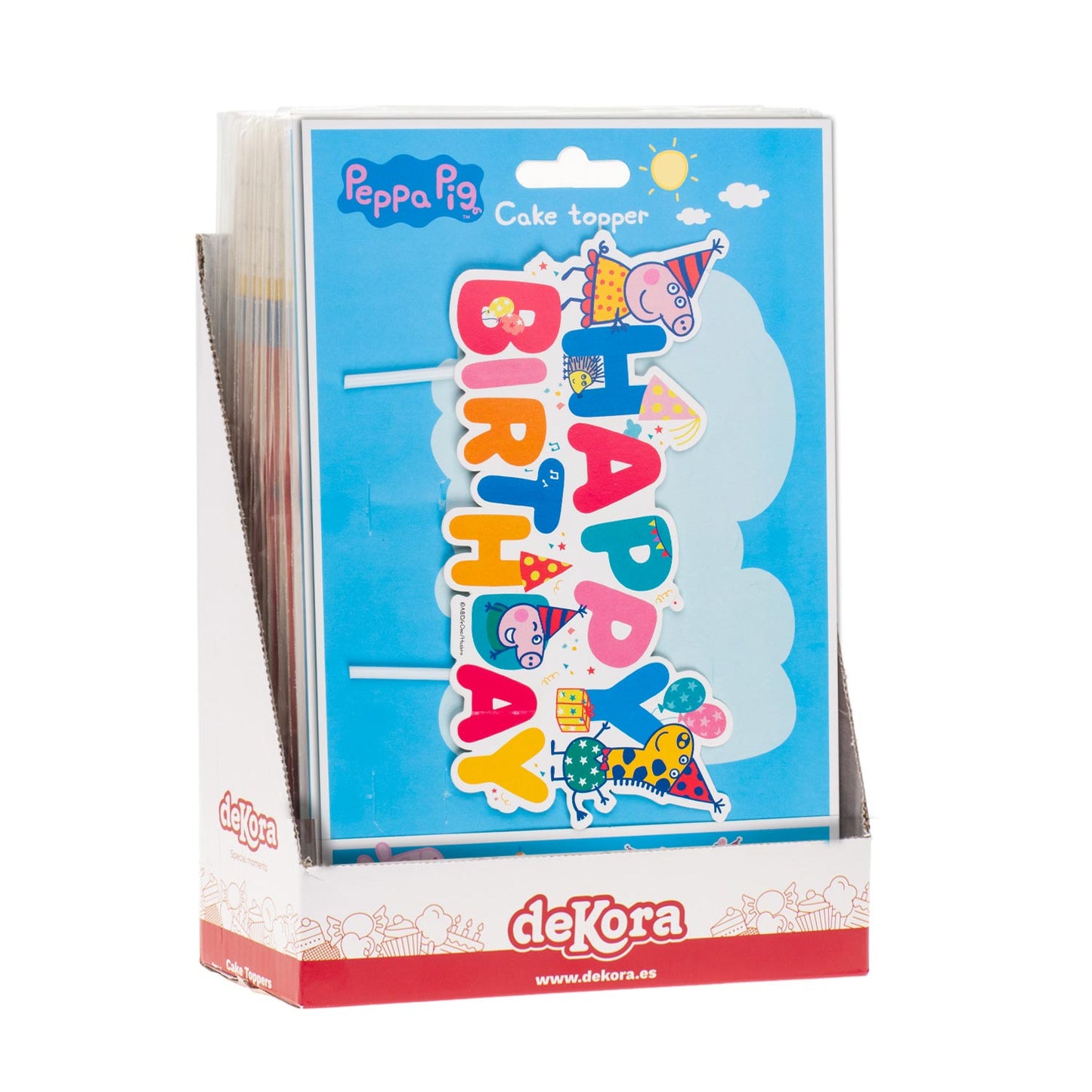 CAKE TOPPER PAPEL PEPPA PIG 17x12 CM