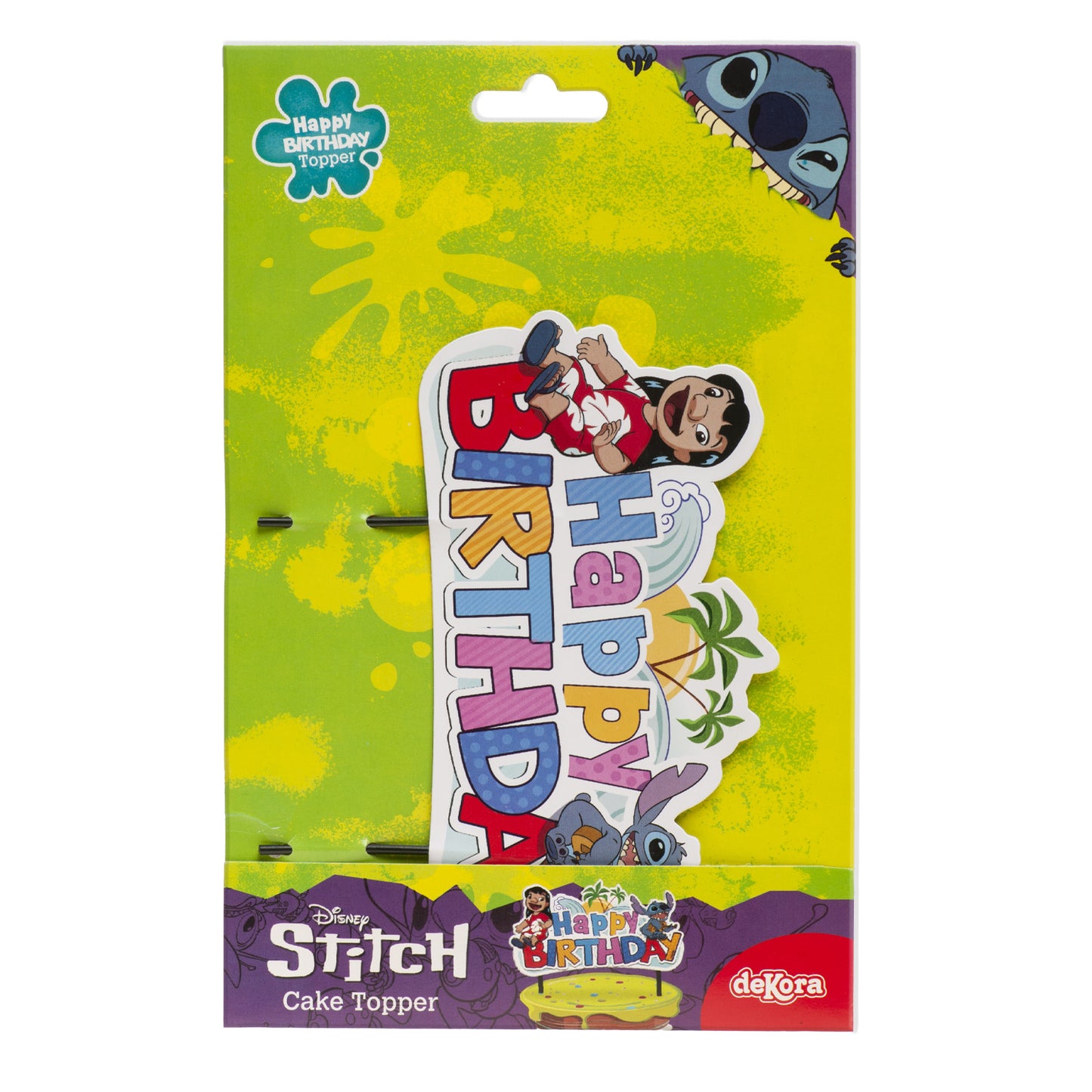 CAKE TOPPERS DI CARTA STITCH 17,5CM