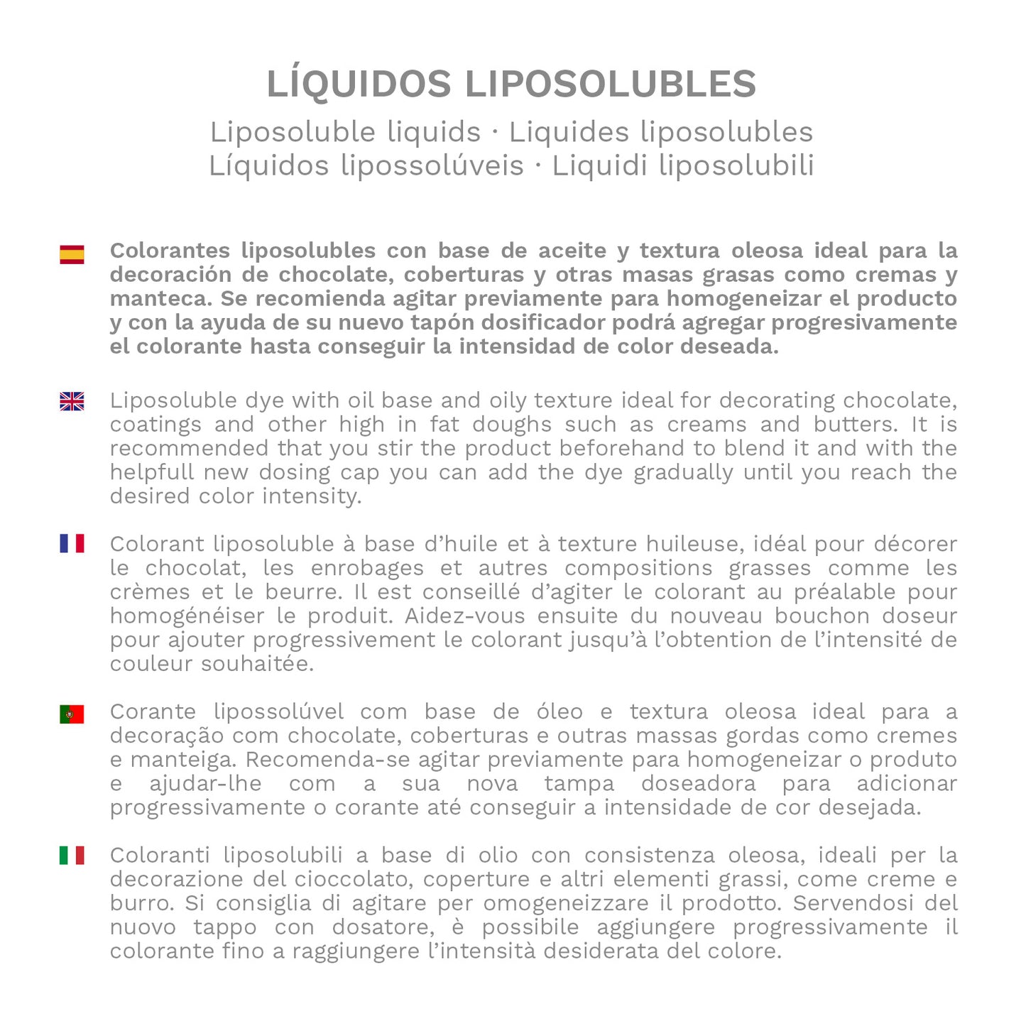 COLORANT ALIMENTAIRE LIQUIDE LIPOSOLUBLE BLEU 100 GR