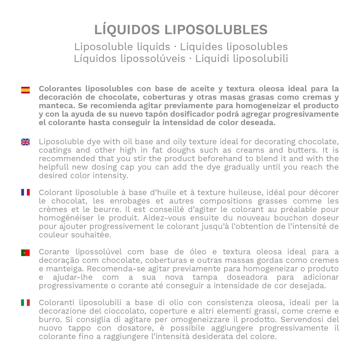 WHITE LIPOSOLUBLE LIQUID FOOD COLORANTE 100GR E171 FREE