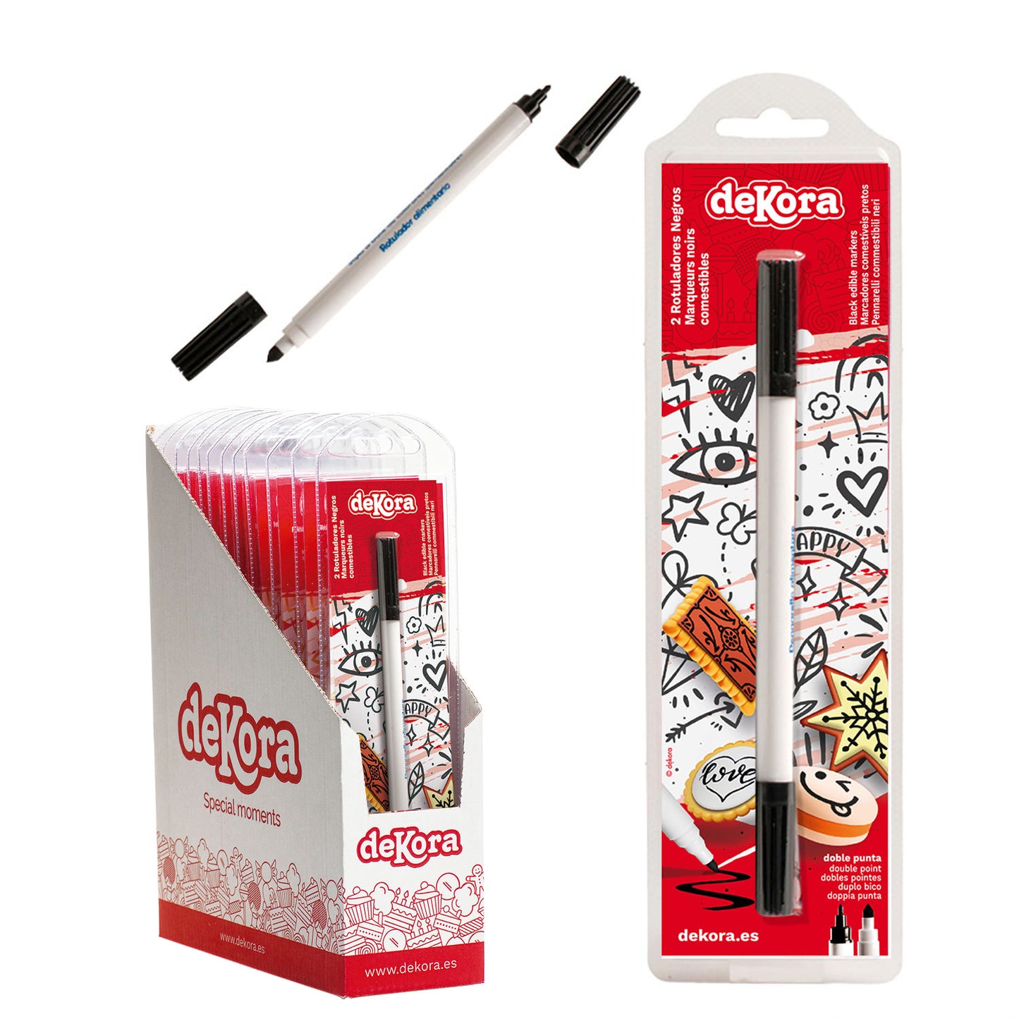 DISPLAY 12 STYLOS FEUTRES NOIRS