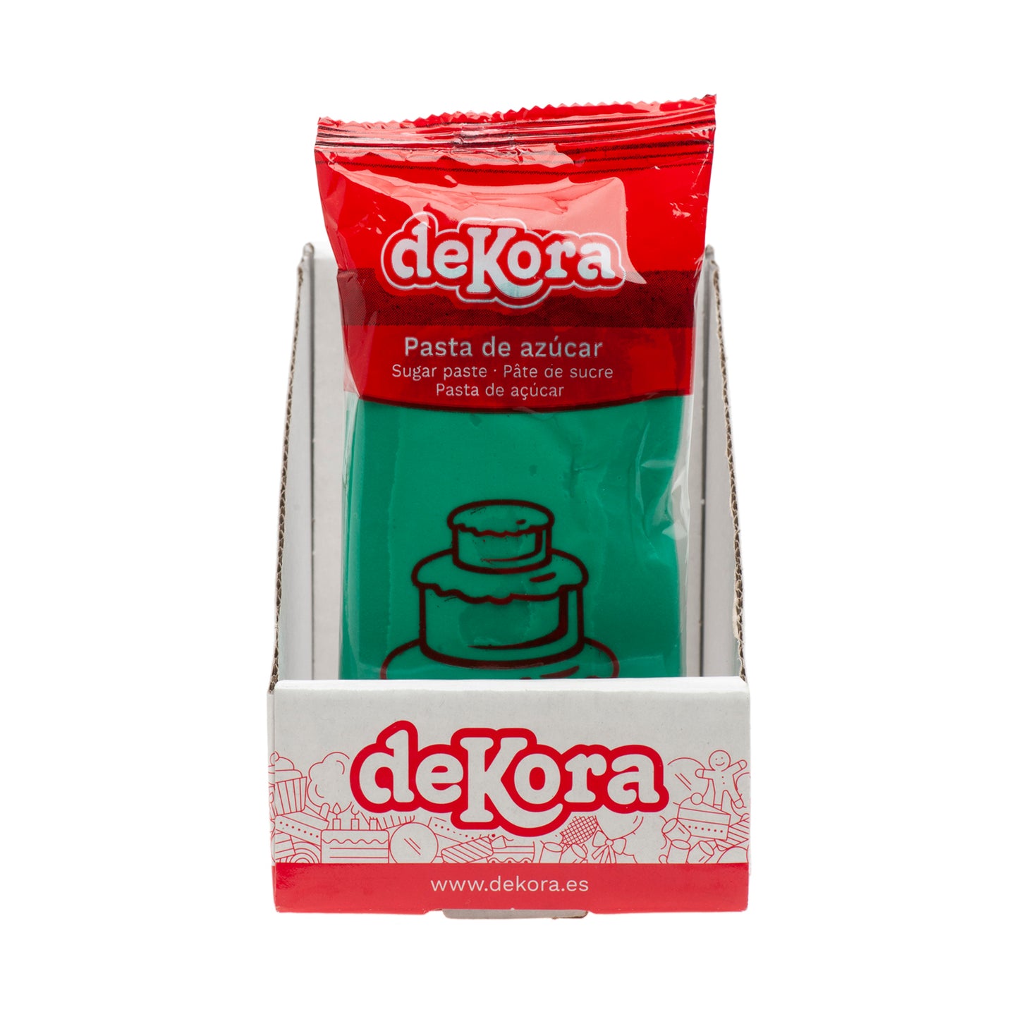 PÂTE DE SUCRE/FONDANT VERT 250 GR