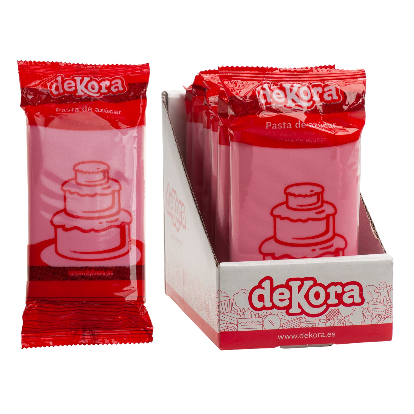 PÂTE DE SUCRE/FONDANT ROSE 250 GR