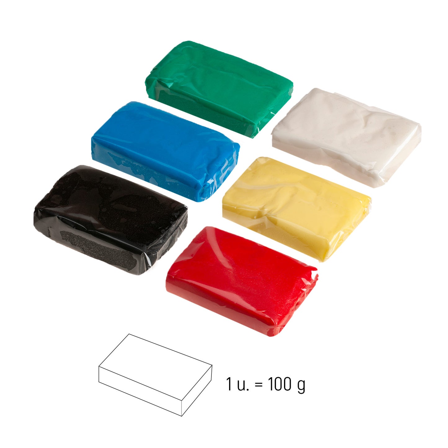 MULTIPACK PÂTE À SUCRE COULEURS PRIMAIRES 600GR