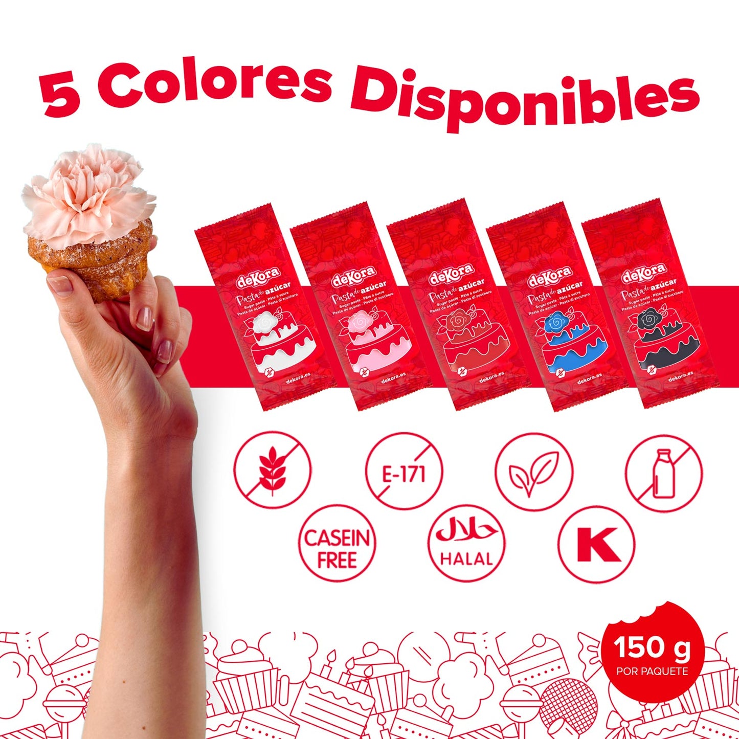 PÂTE DE SUCRE/FONDANT BLEU 150 GR