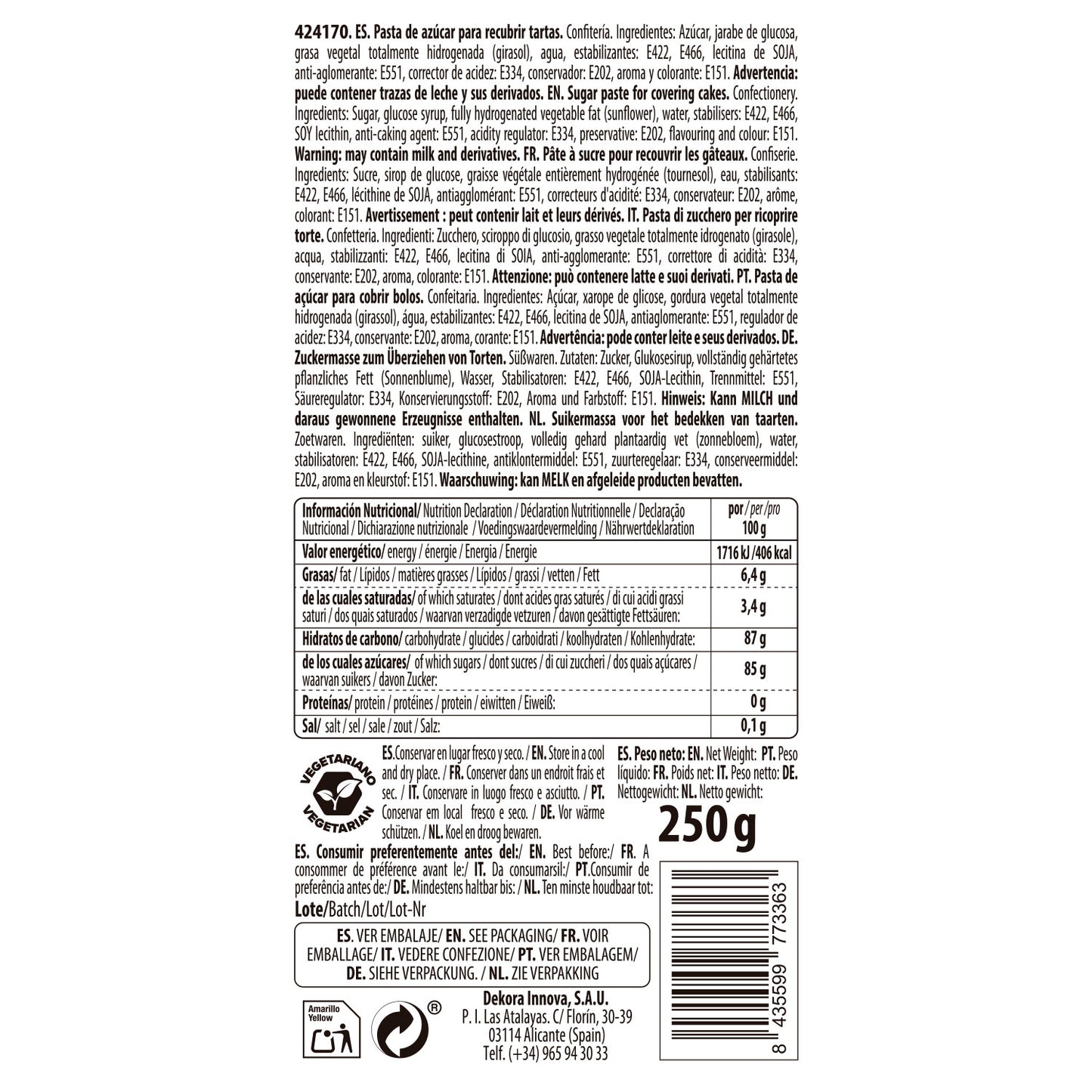 FONDANT BLEU MARINE 250 GR