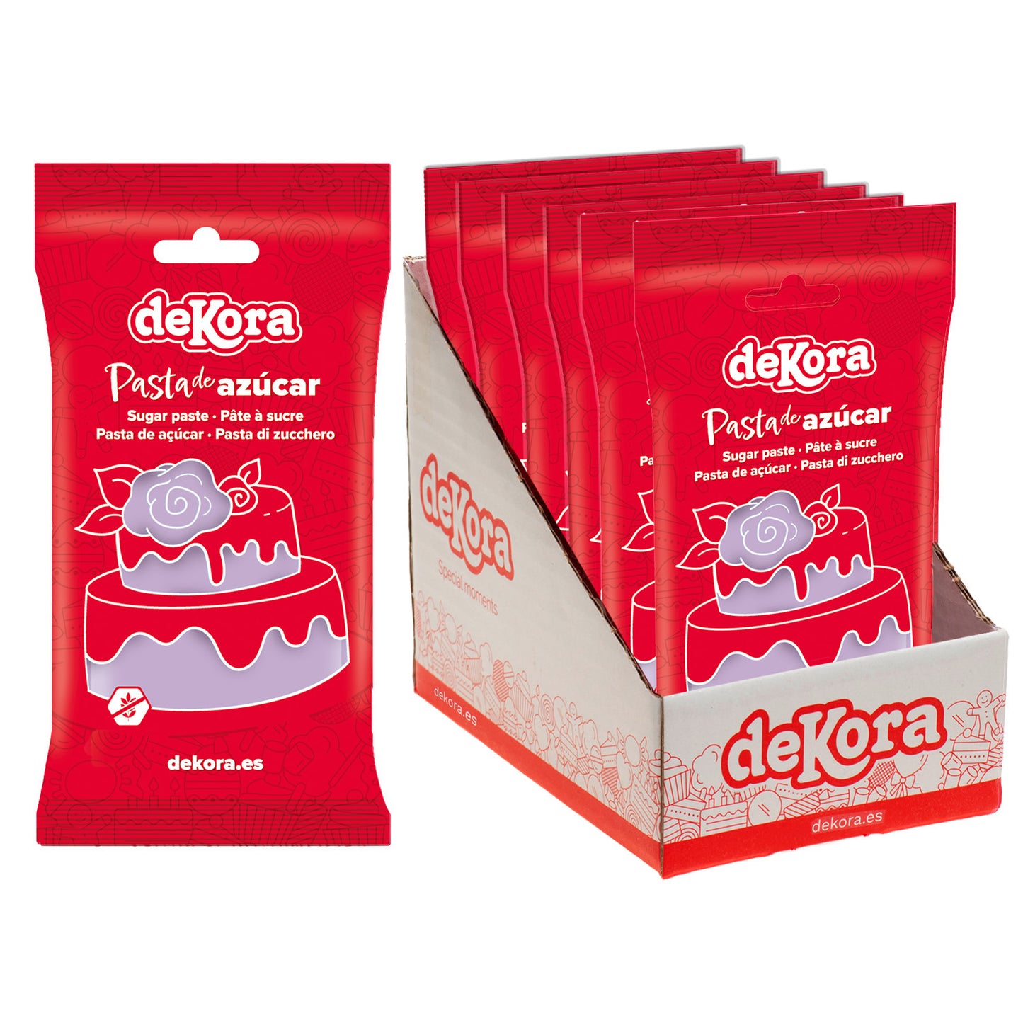PÂTE À SUCRE / FONDANT FLORAISON LILAS 250 GR
