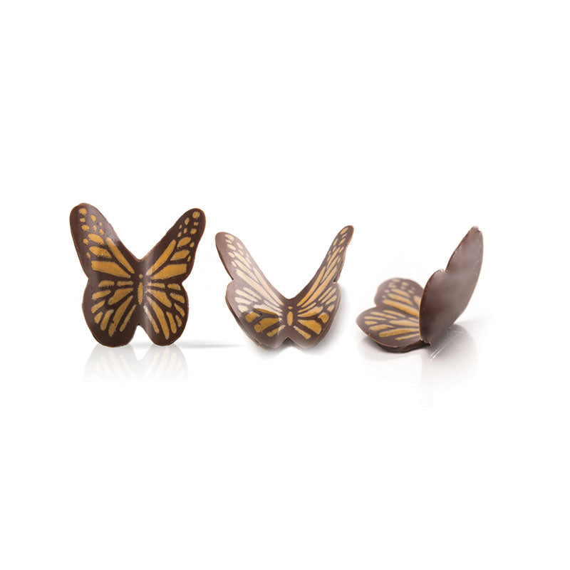 PAPILLONS CHOCOLAT 3D 3.5X3X1.5CM