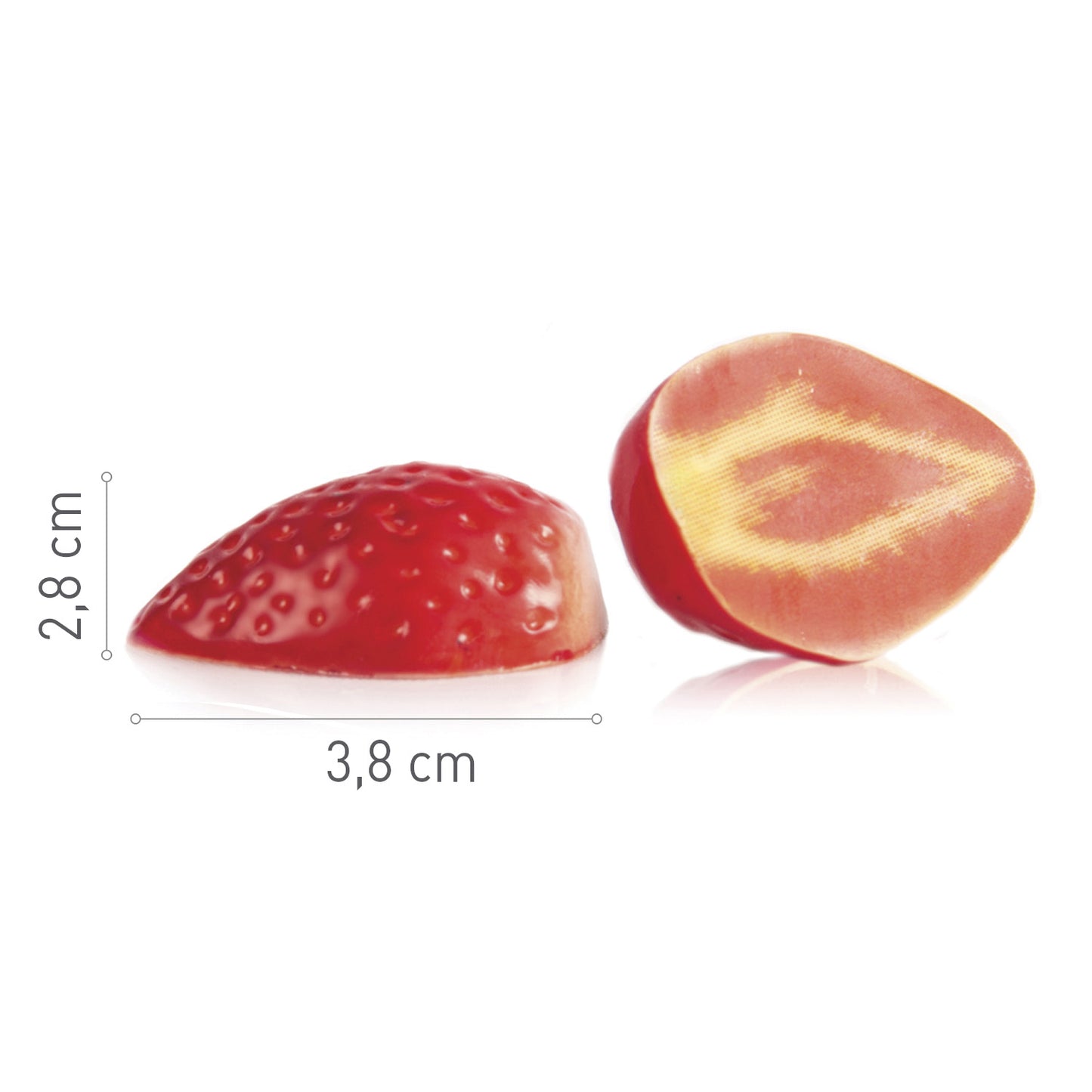 CHOCOLAT STRAWBERRY 38 MM X 28 MM