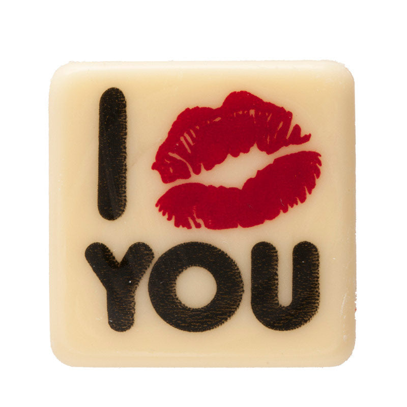 I LOVE YOU CHOCOLAT BLANC 29 x 29 mm