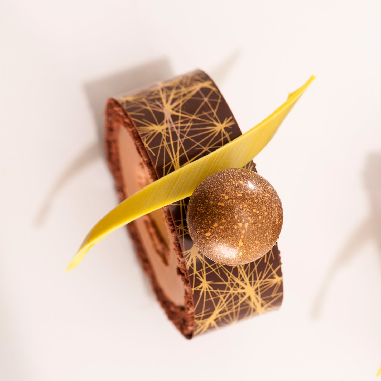 SPIRALE VERTE CHOCOLAT BLANC 170*30 MM