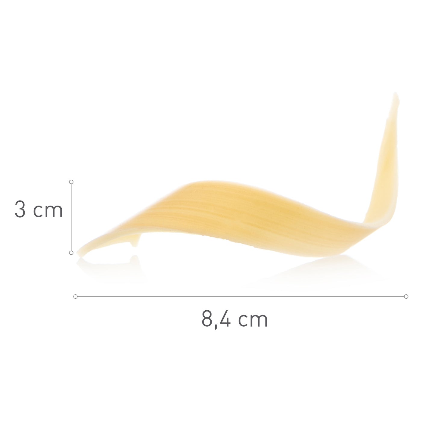 SPIRALE TWISTER CHOCOLAT BLANC 84X30MM