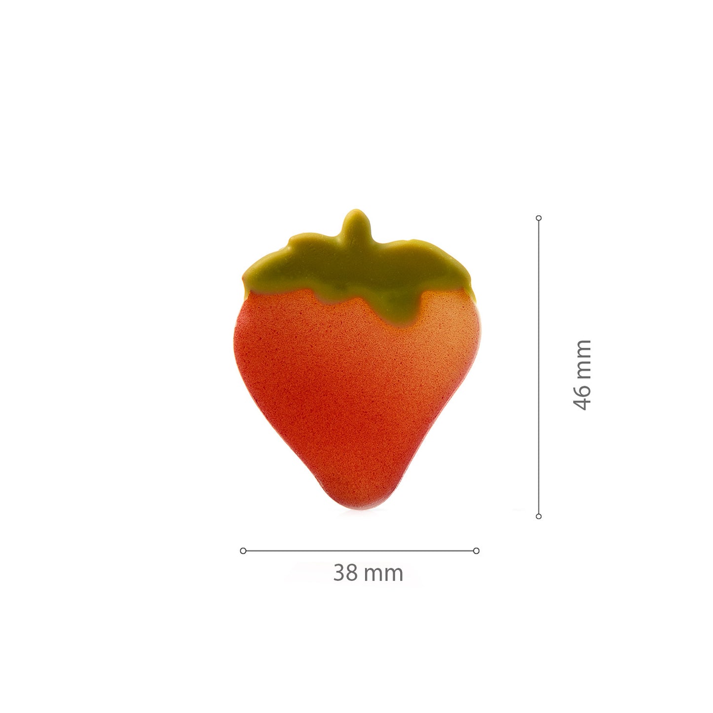 SILHOUETTE FRAISE CHOCOLAT AU LAIT46X38MM