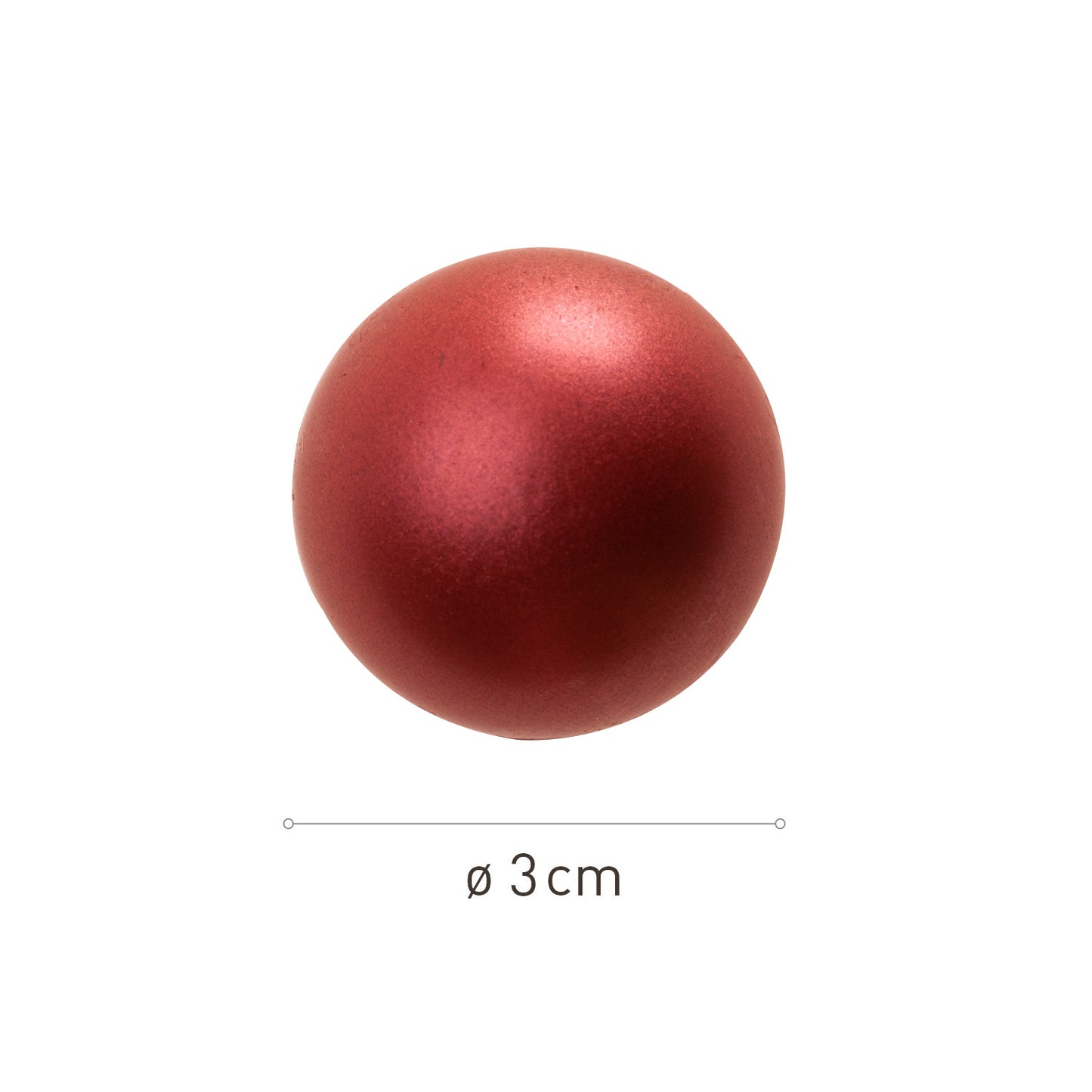 ASSORTIMENT DE BOULES BRILLANTES 3D EN CHOCOLAT NOIR Ø30MM