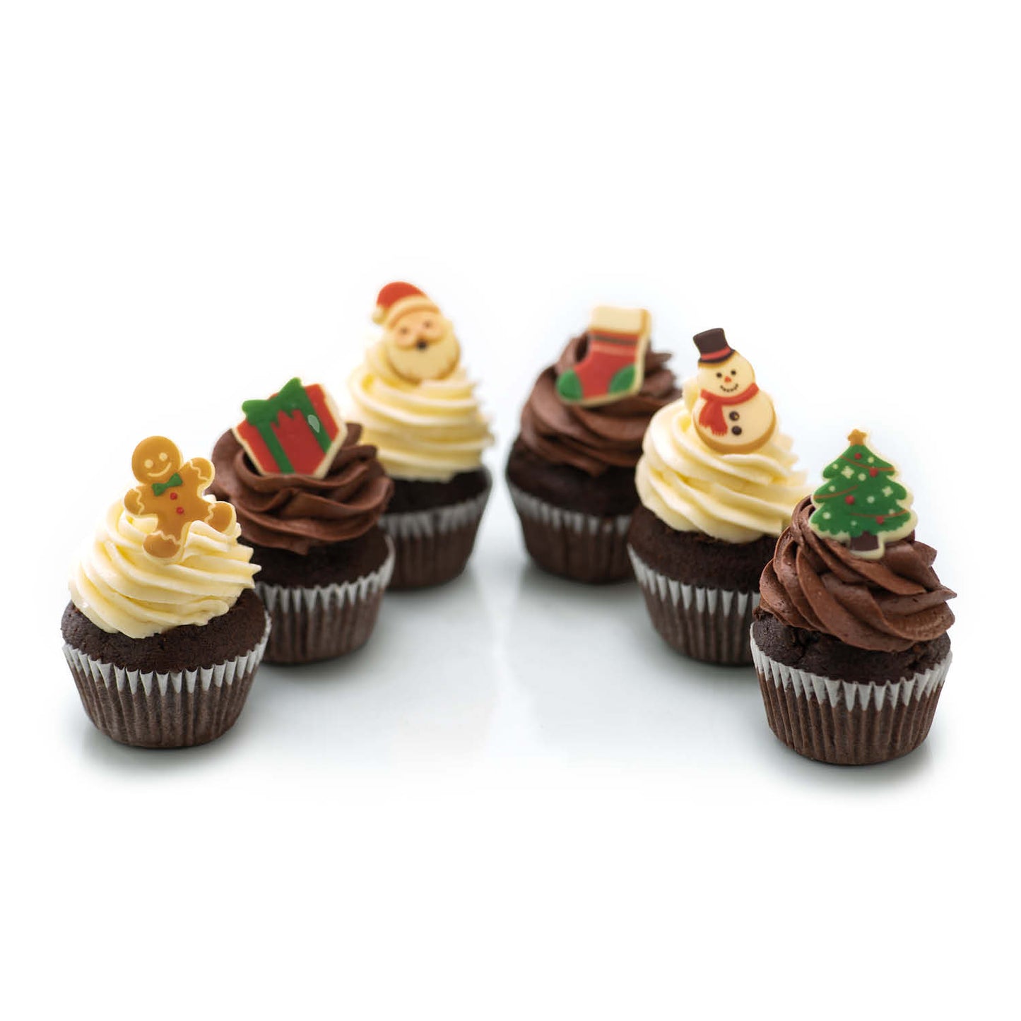 CHRISTMAS ASSORTMENT SANTA CLAUS WHITE CHOCO 35MM APPROX