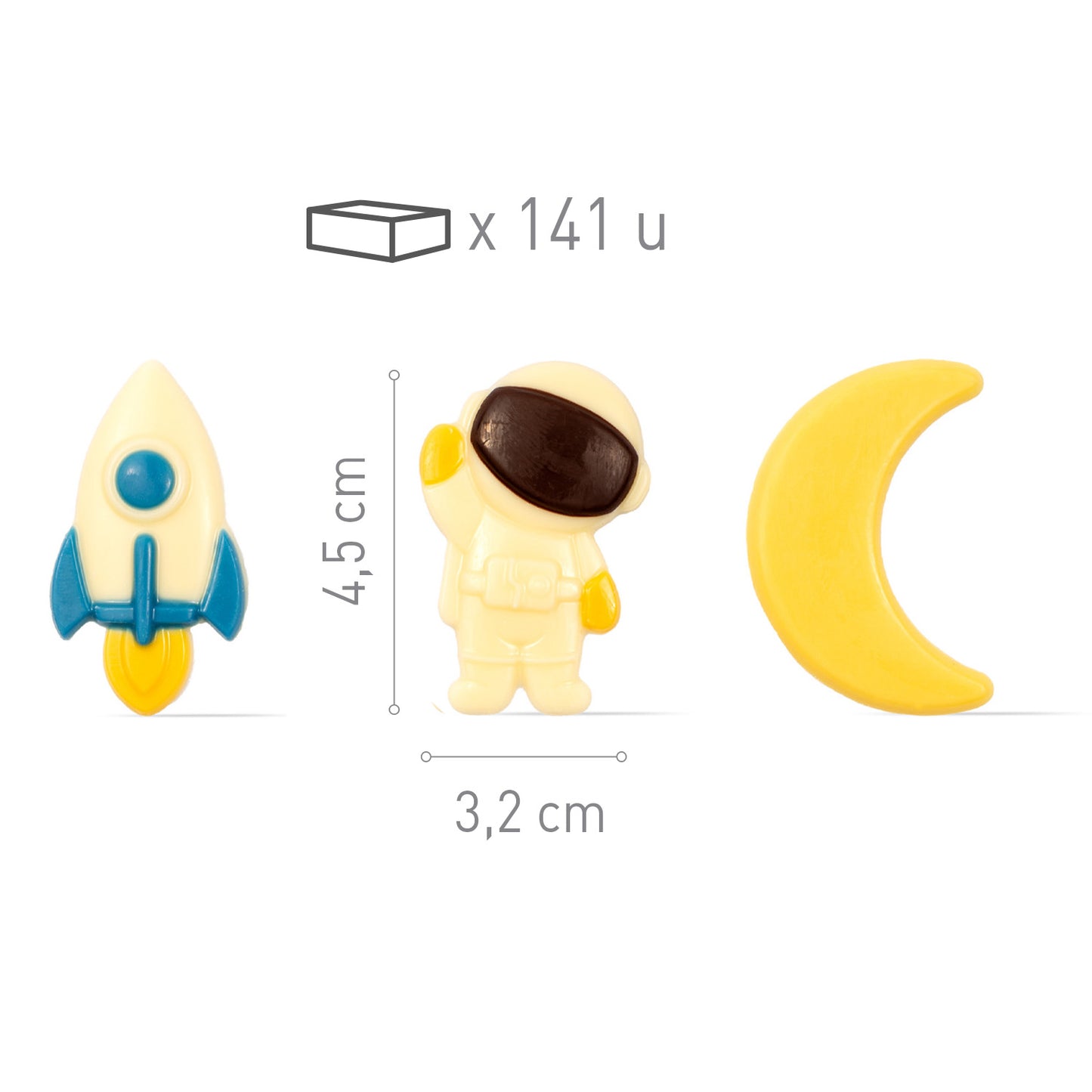 ASSORTIMENT GALAXIE CHOCOLAT BLANC 41-7MM