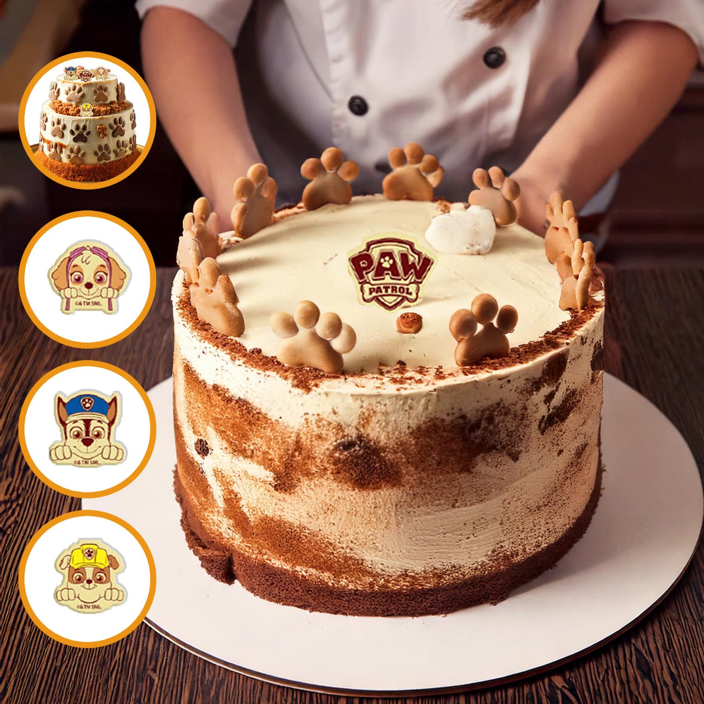 SURTIDO PAW PATROL CHOCOLATE BLANCO 30x32MM