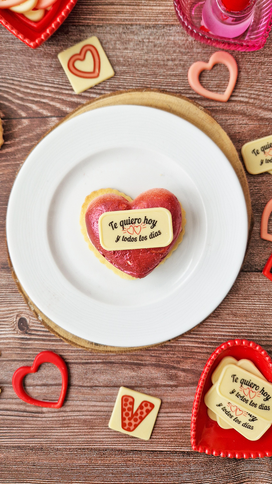 ASSIETTE RECTANGULAIRE CHOCO BLANC TQ TOUS LES JOURS 54X29MM