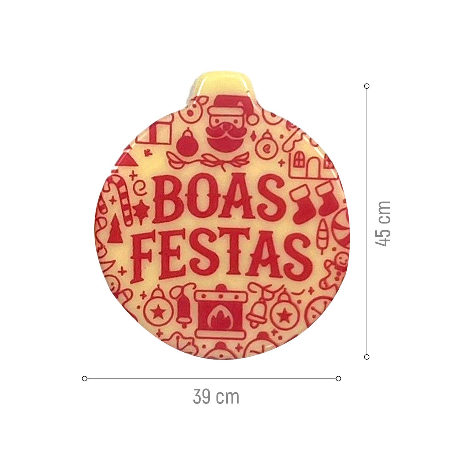 BOAS FESTAS CHOCOLATE SIGN