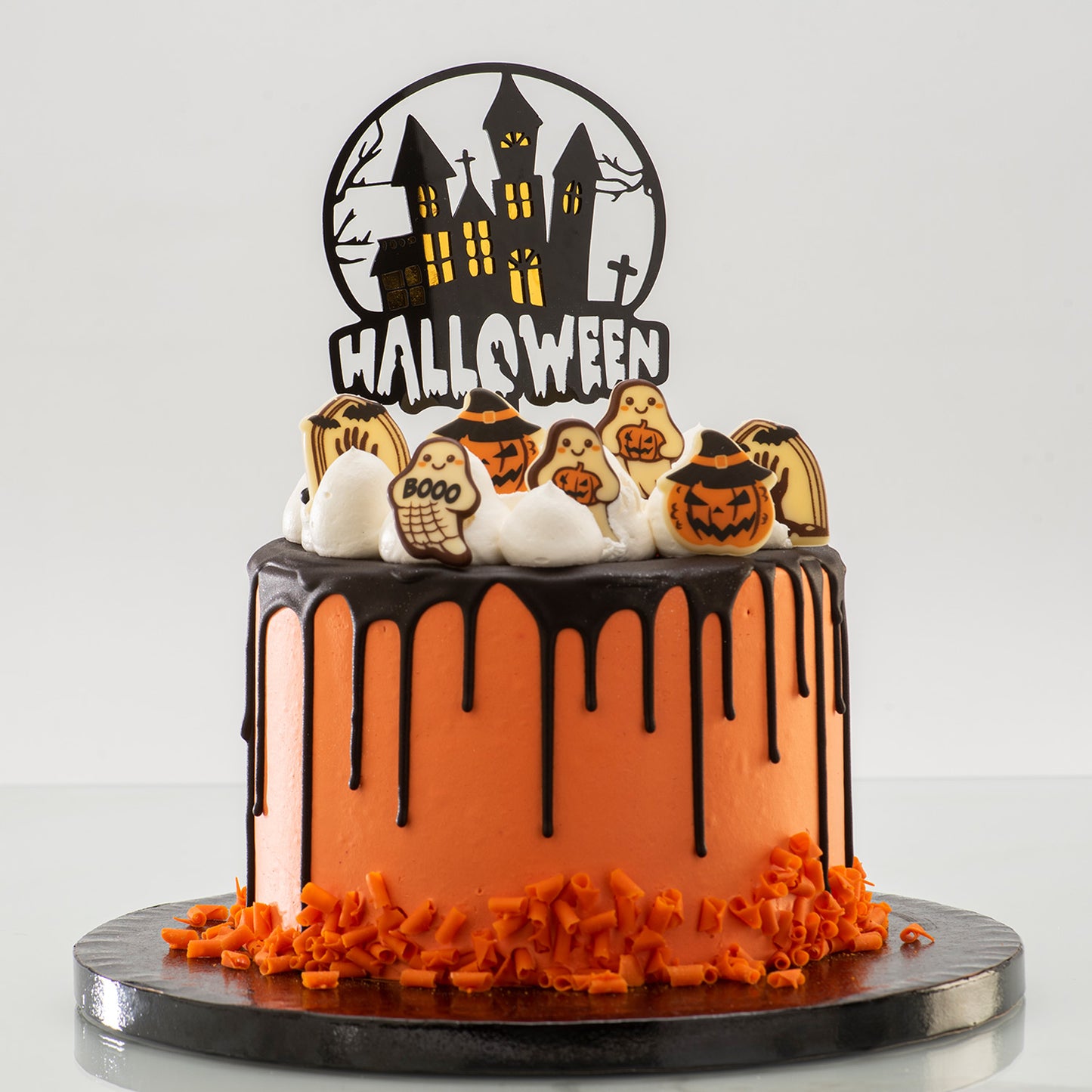ASSORTIMENT D'HALLOWEEN FANTÔMES, TOMBE ET CITROUILLE
