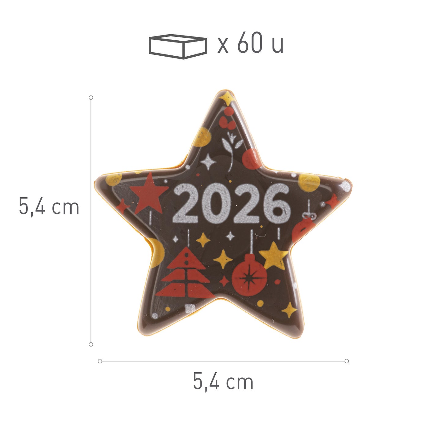 CHOCOLATE STAR DECORATION 2026 CHRISTMAS