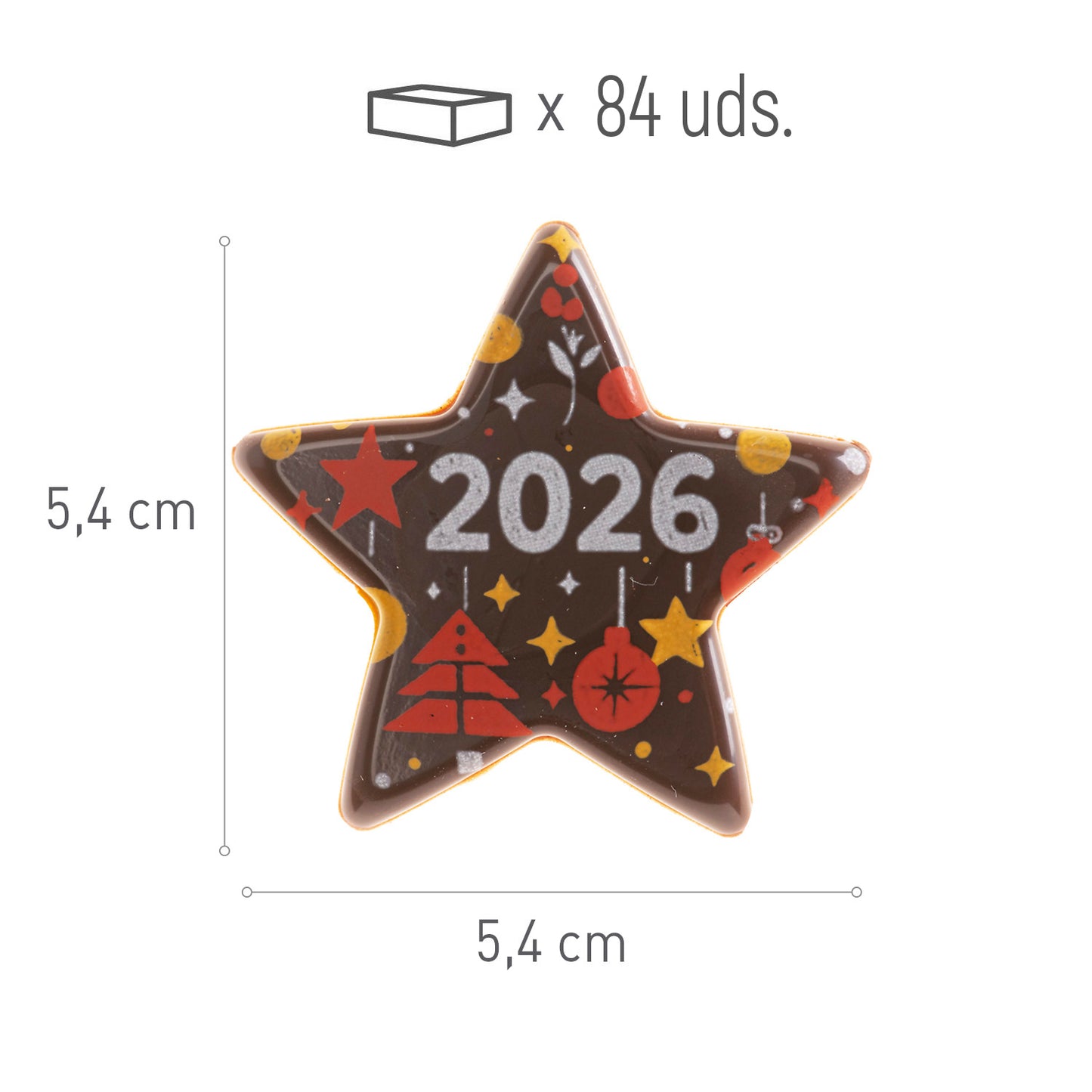 DÉCORATION ÉTOILE EN CHOCOLAT 2026 NOËL