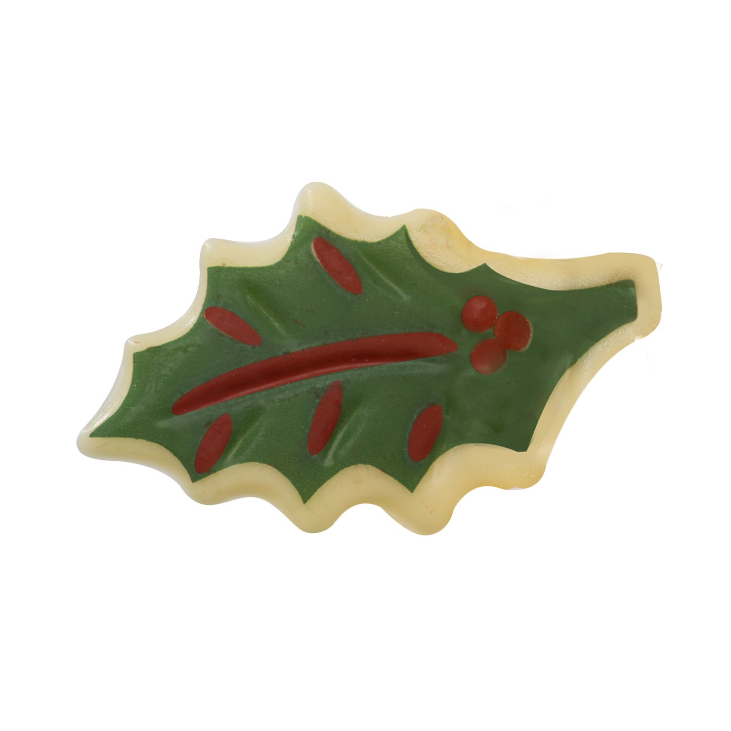 CHOCOLATE FIGURINE HOLLY LEAF CHRISTMAS