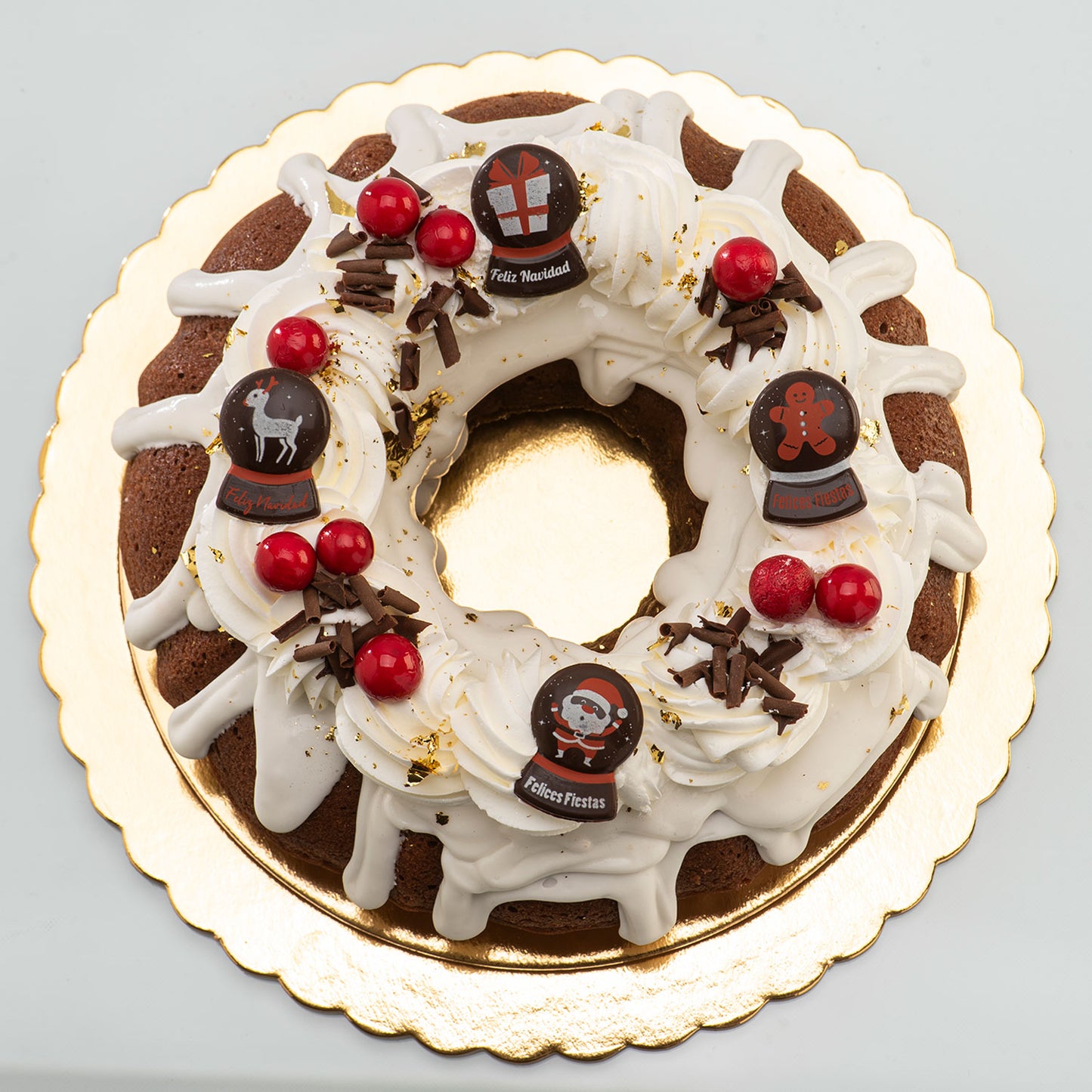 DECORACION CHOCO NEGRO SURTIDO BOLA NIEVE 5 MODELOS 120 UDS