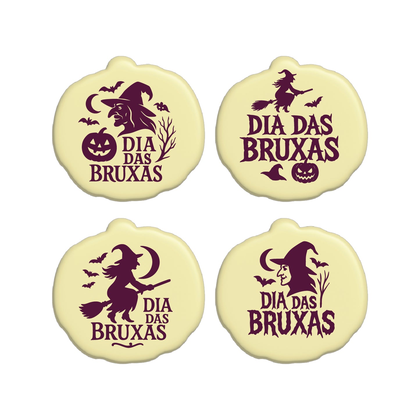 CHOCOLATE BRANCO BRUXAS 46 x 44MM - 54 unid.