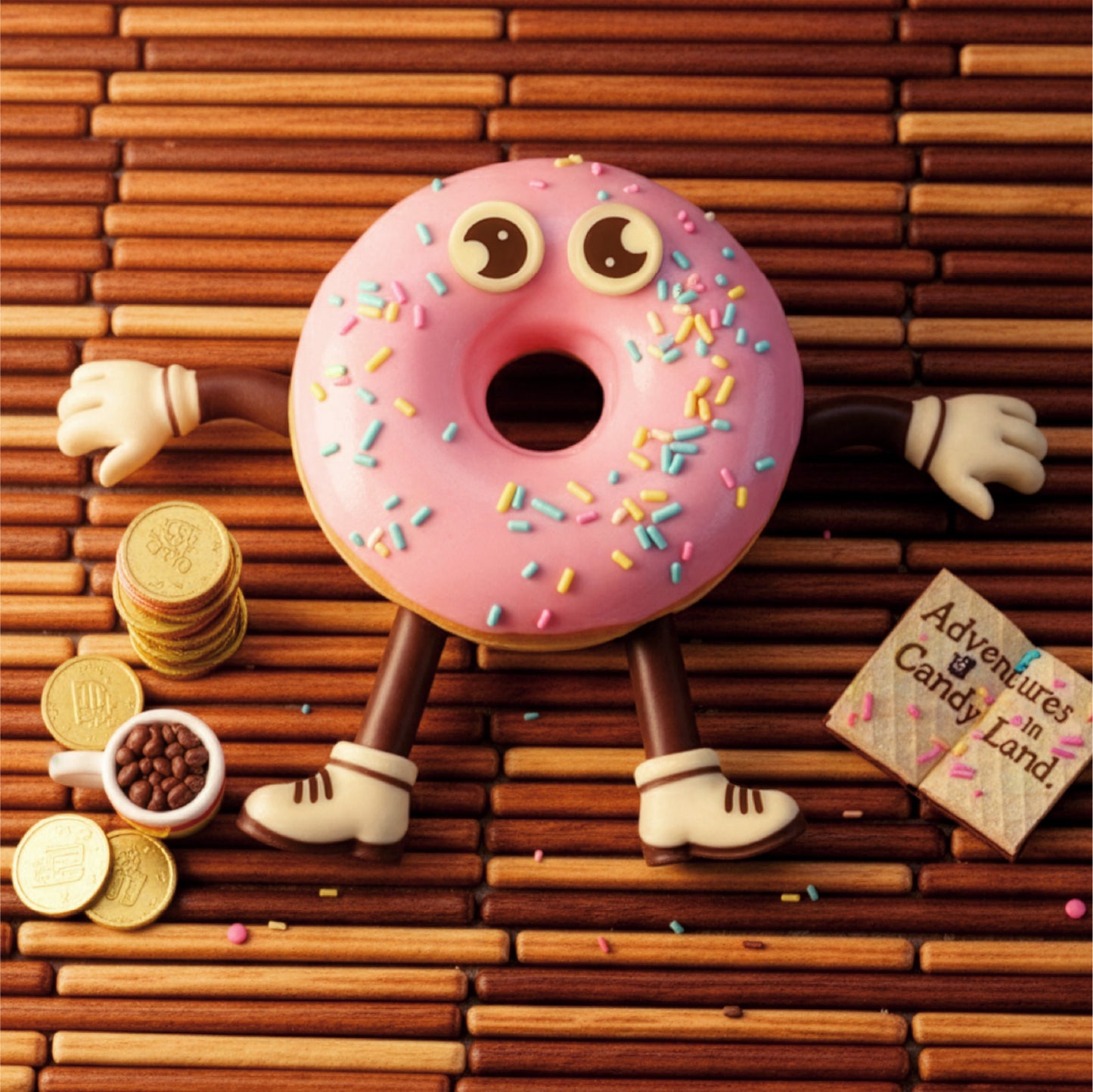 (110 KIT DE DÉCORATION DE SAVEURS EN CHOCO- MEMBRES ET YEUX
