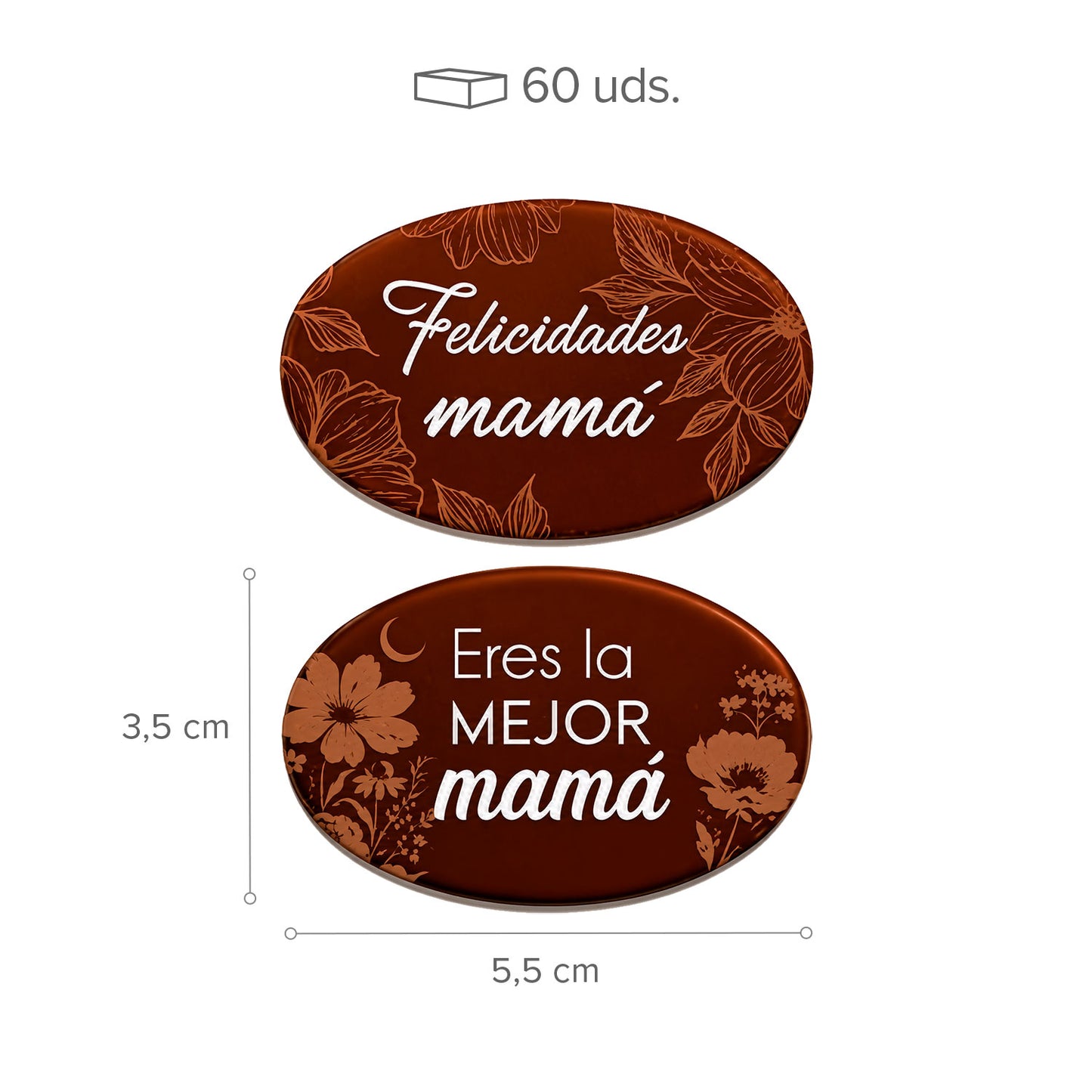 TARGHETTA CIOCC. FONDENTE MAMMA ASS. 2MOD 60UNITÀ