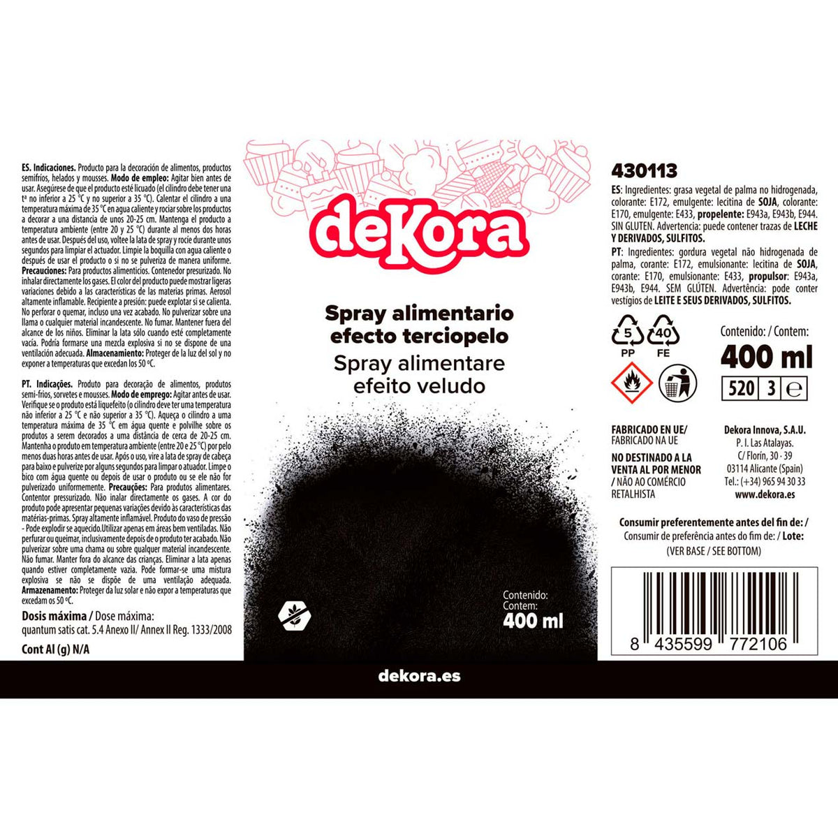 SPRAY NEGRO ATERCIOPELADO 400ML