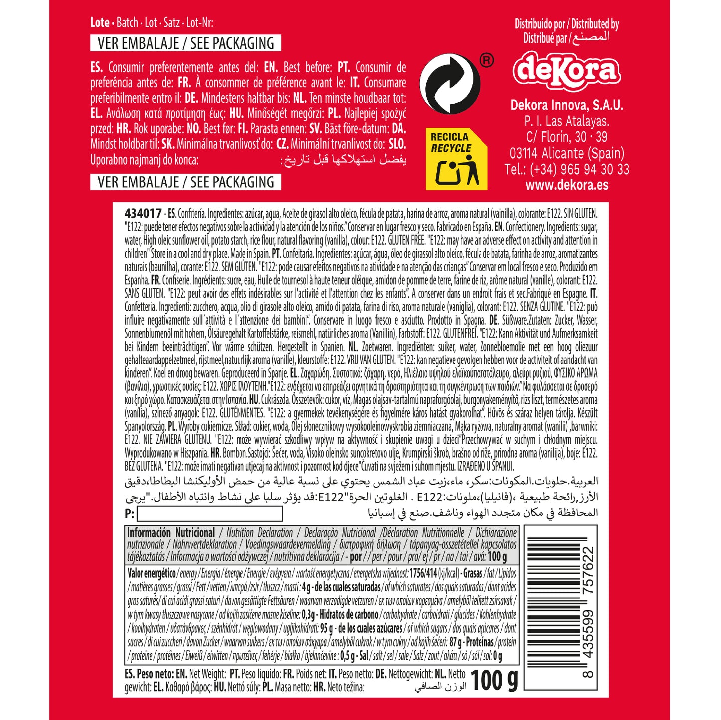 MIX DE GRANULADOS BEBÊ MENINA 100G