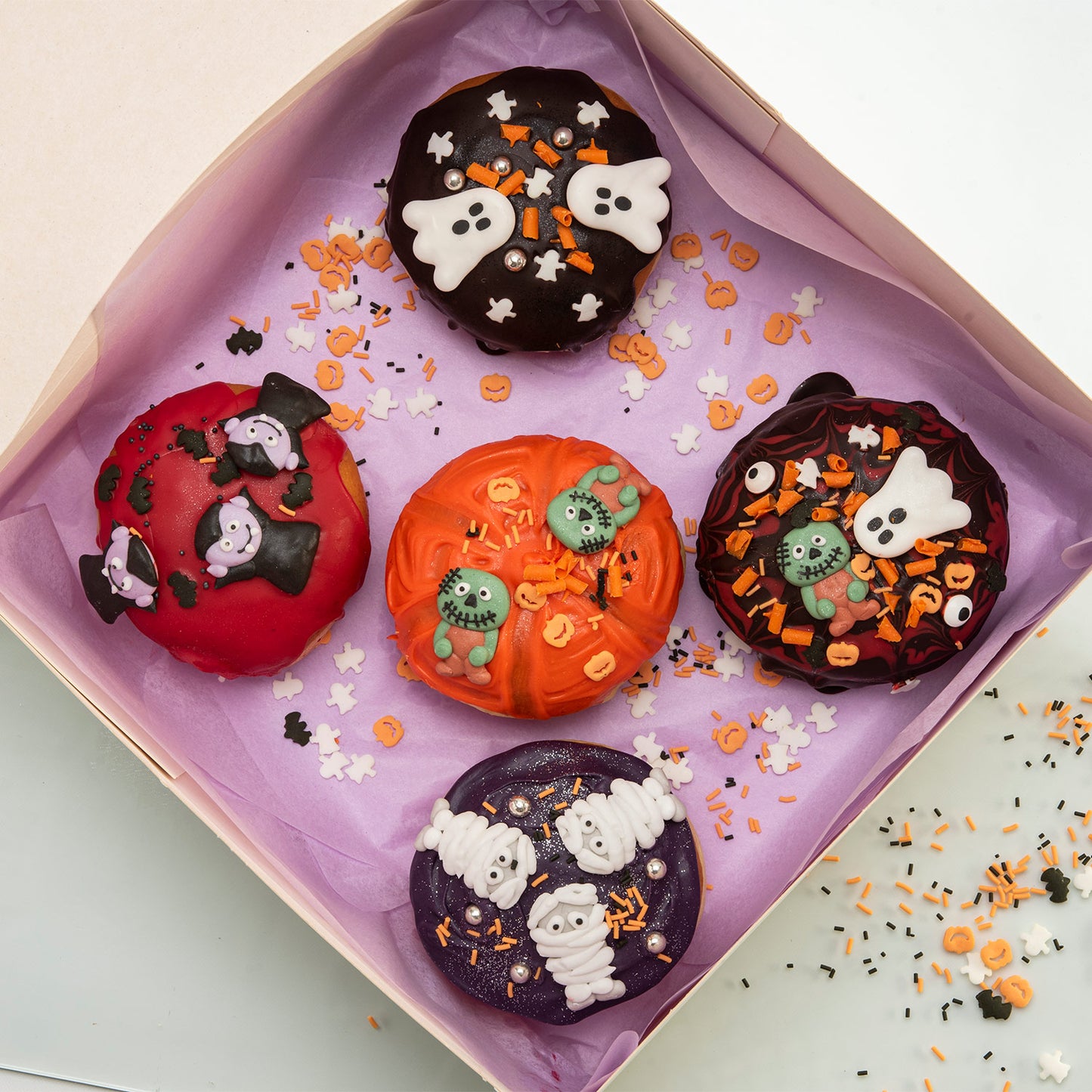 SPRINKLE MIX CALABAZA FANTASMA Y MURCIELAGO HALLOWEEN 100GR