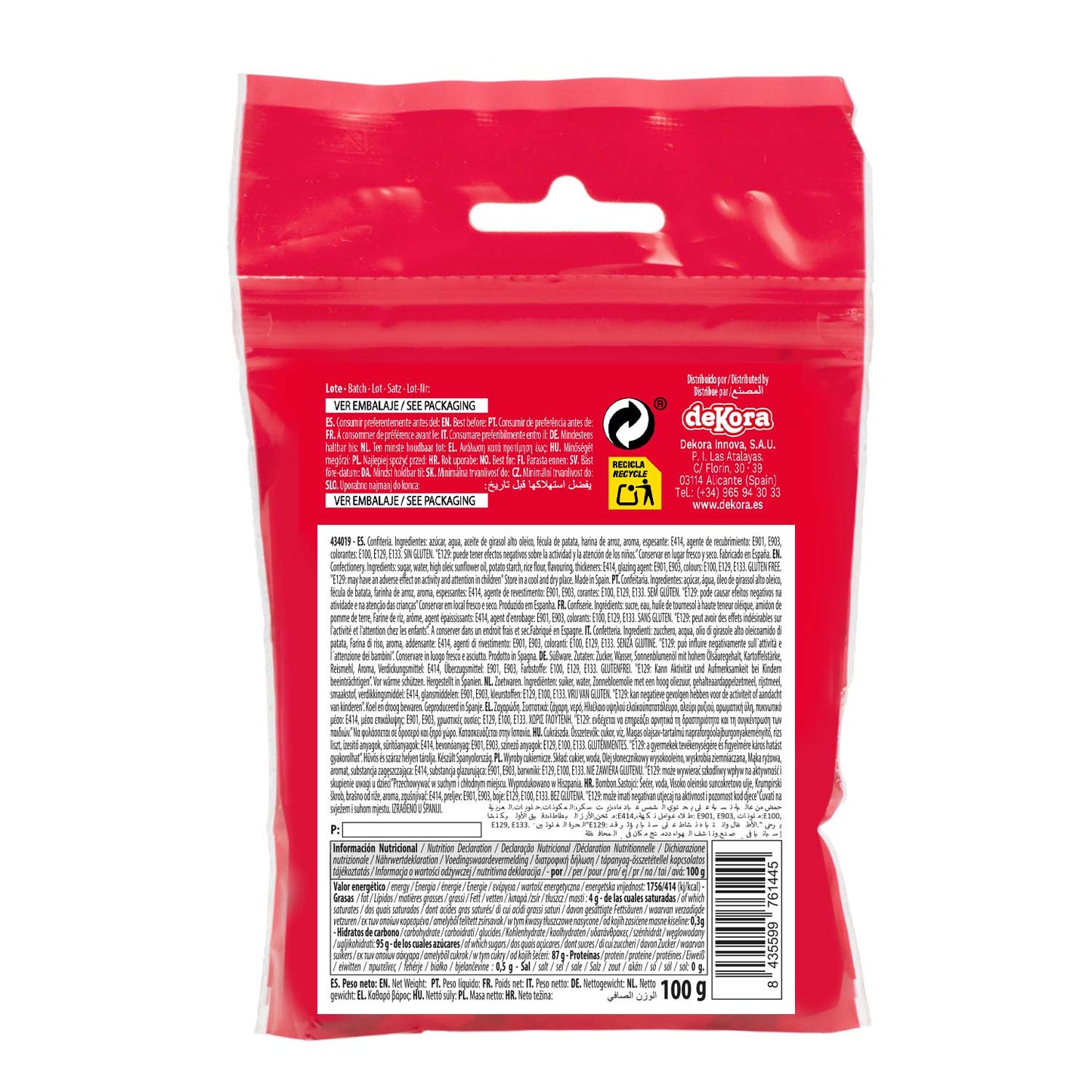 SPRINKLE MÉLANGE DE PAILLETTES DE NOËL ROUGE ET VERT 100G