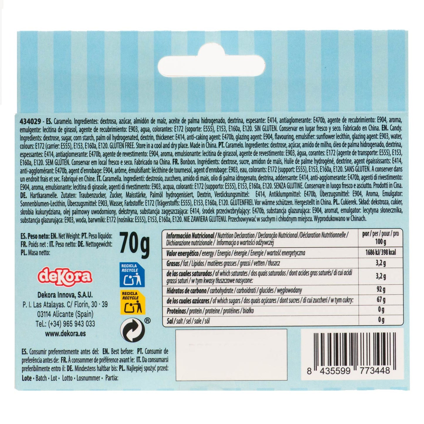 MIX DE CONFEITOS PIRATA 70G (3X23.3G)