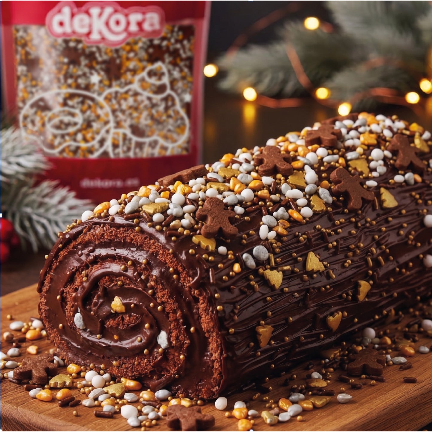 MÉLANGE DE SPRINKLES EN FORME DE GINGEMBRE ET DEKOCRUNCHIES GINGER GLOW 100GR