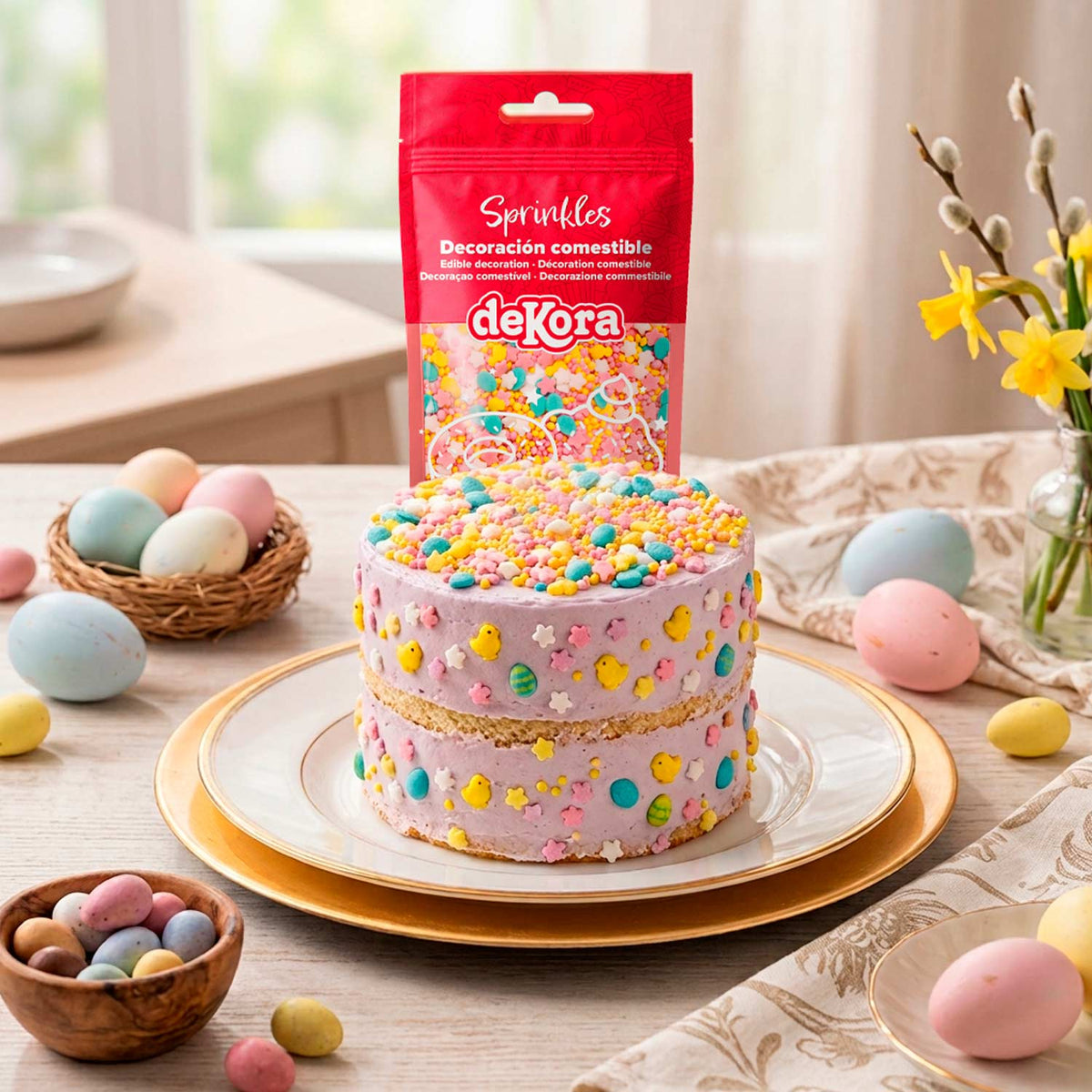 MIX DI SPRINKLES PULCINO, FIORE E UOVO SWEET EASTER 100GR