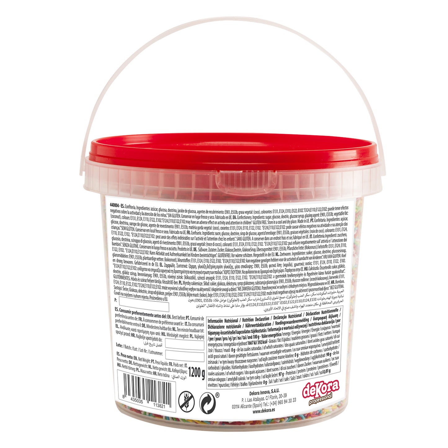 POT VERMICELLES SUCRE ASSORTIS 1,2KG