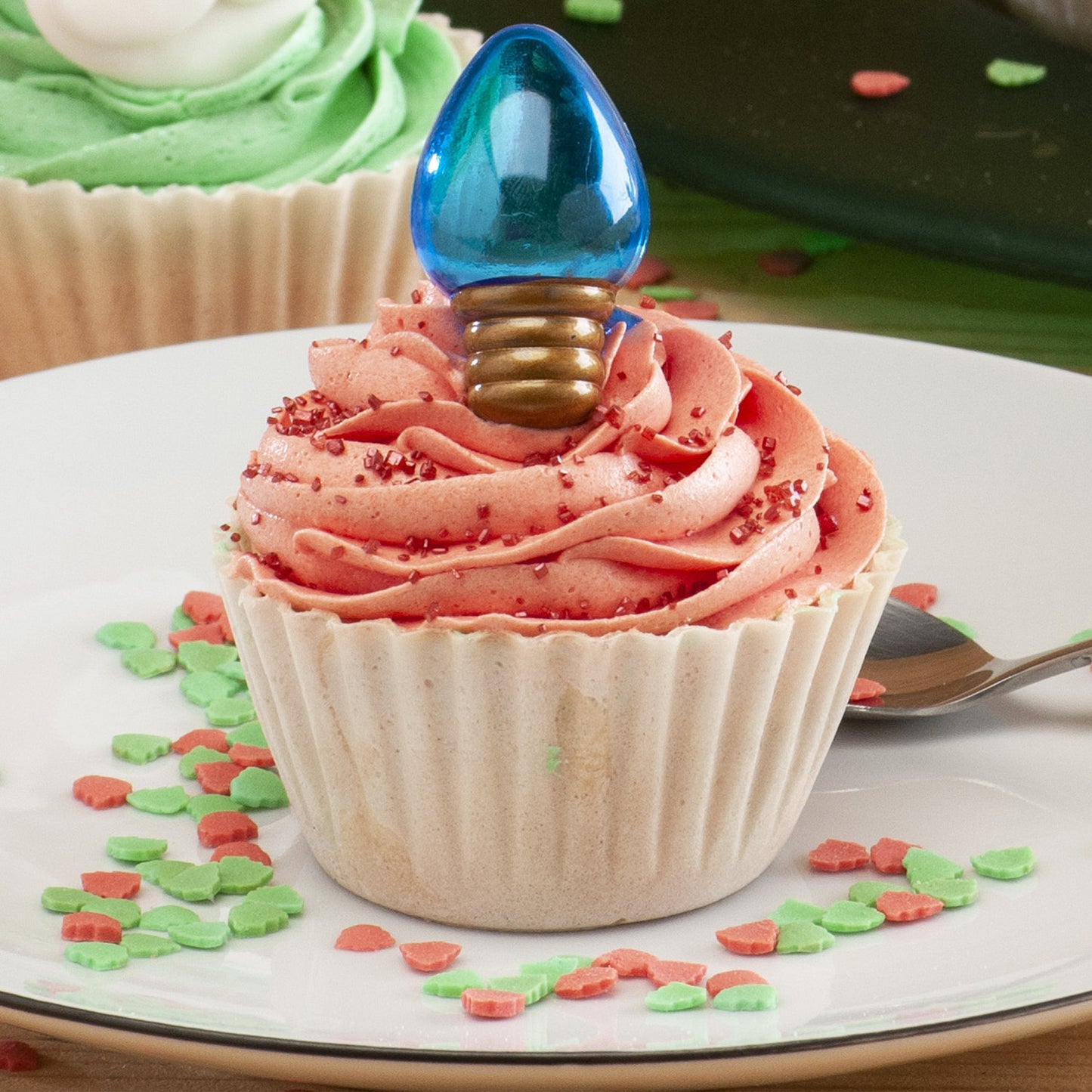 CONFETTI SUCRE SAPIN NOEL ROUGE ET VERT 1 KG