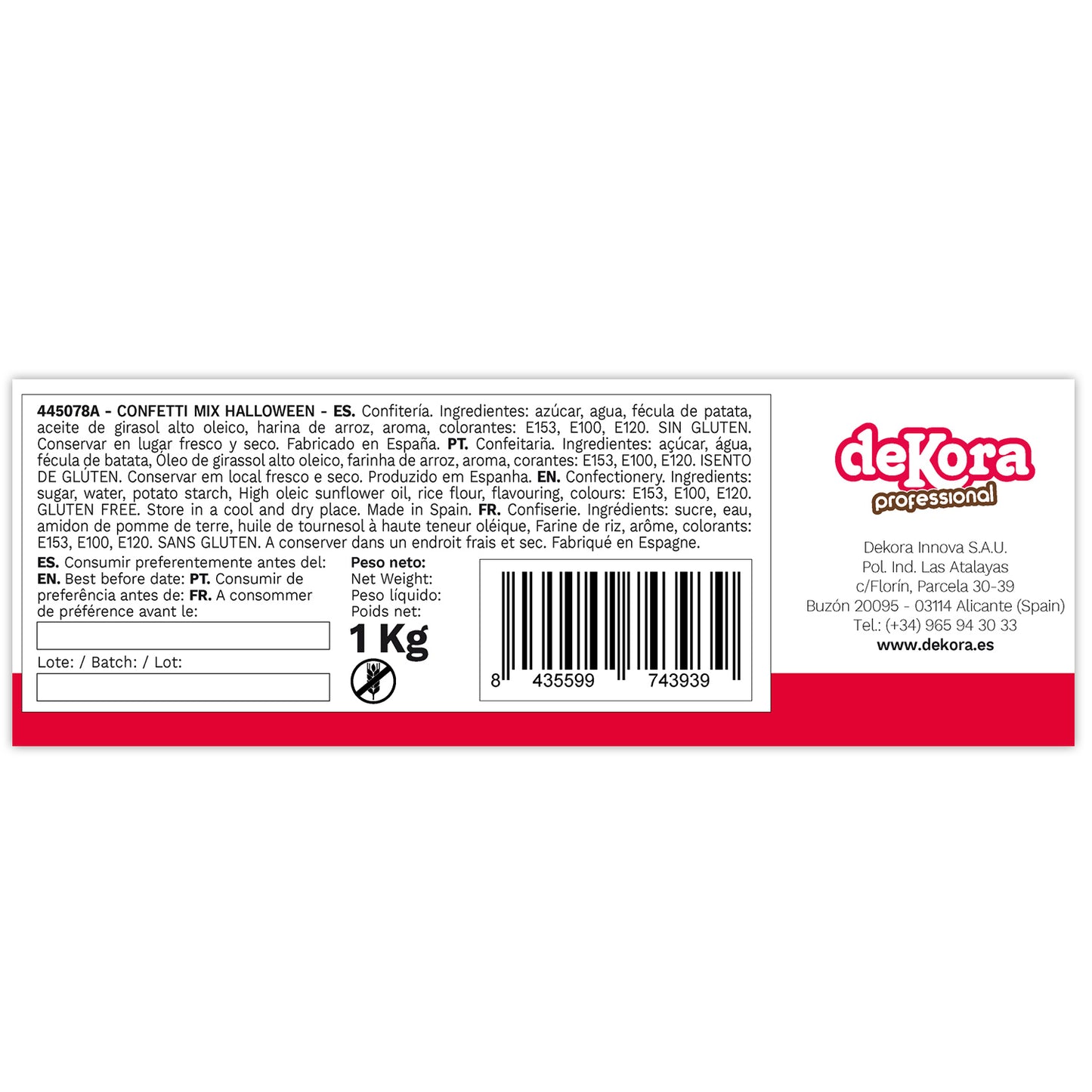 CONFETTI MIX HALLOWEEN (ABÓBORA, FANTASMA E MORCEGO) 1KG