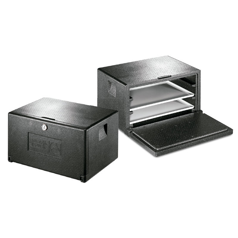 ISOTHERMAL BOX COMBI UNIVERSAL LATERAL 3 TRAYS WITH THERMOMETER 68 x49 CM