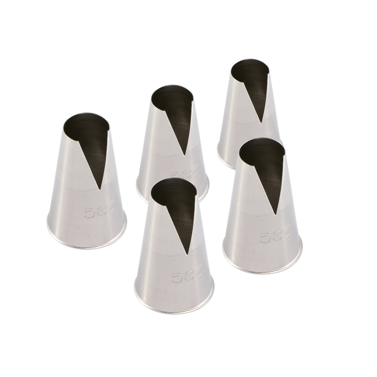 SET 5 STAINLESS STEEL NOZZLES SAINT HONORE Ø 13MM L 20MM