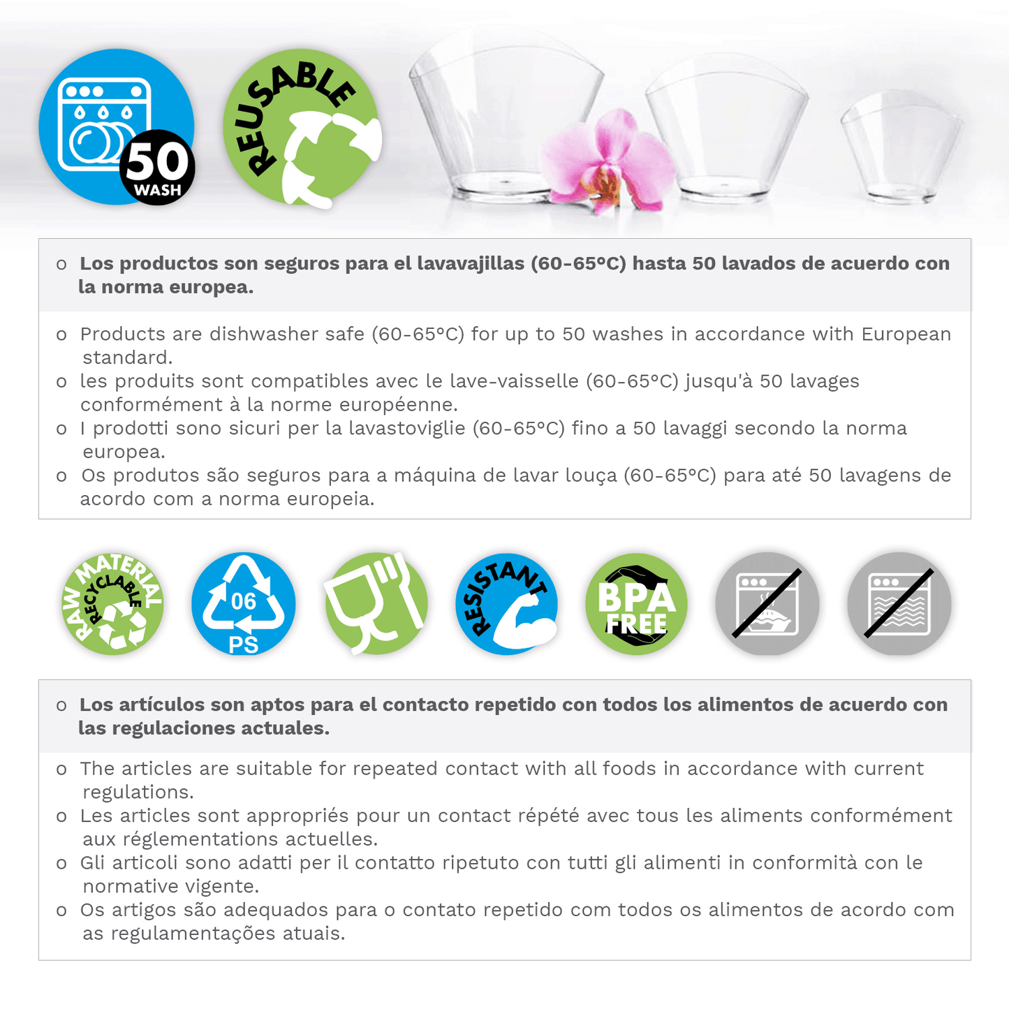 VASITO PLASTICO VELA 73X81H67MM CAP. 140ML